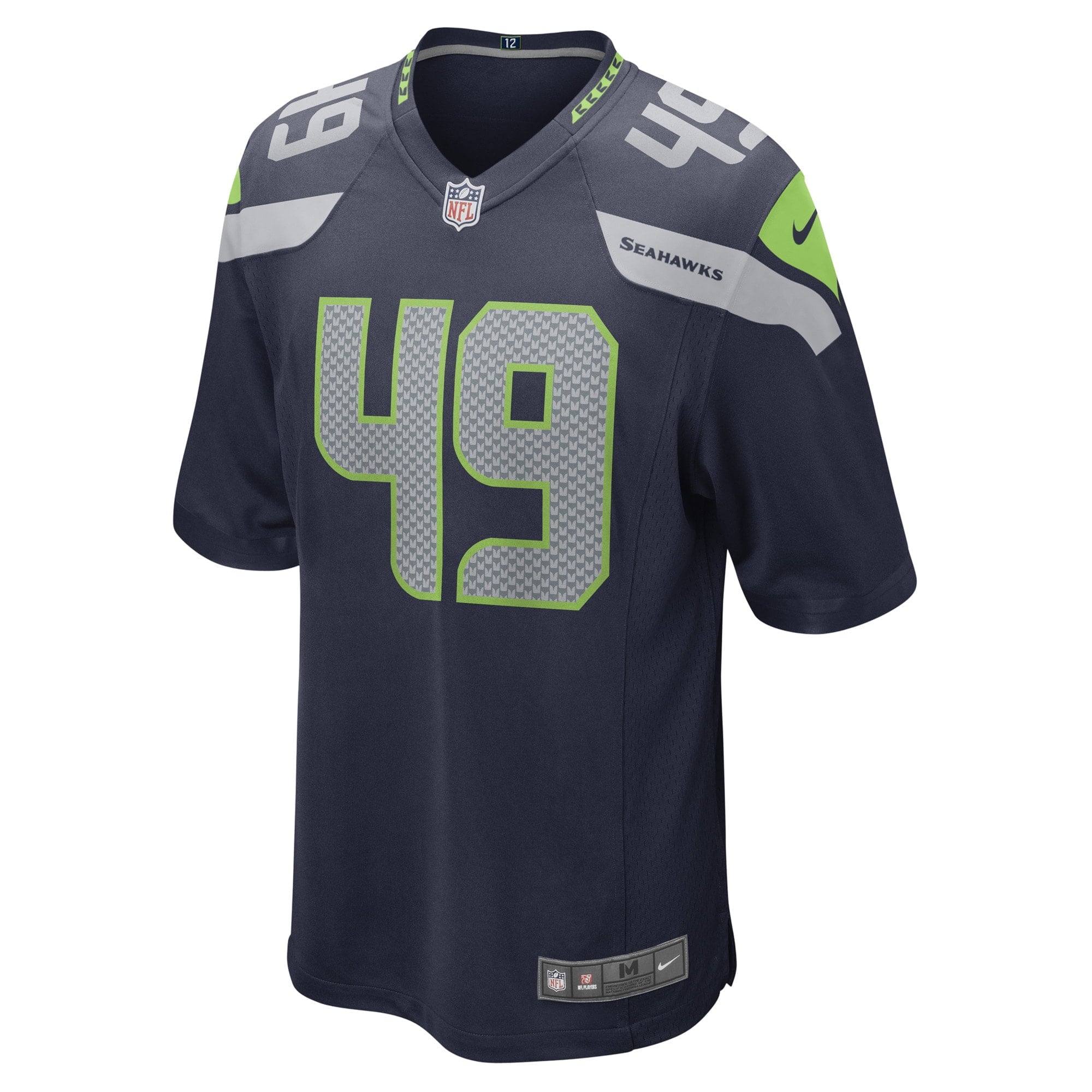 Men's Nike Joshua Onujiogu College Navy Seattle Seahawks Game Player Jersey