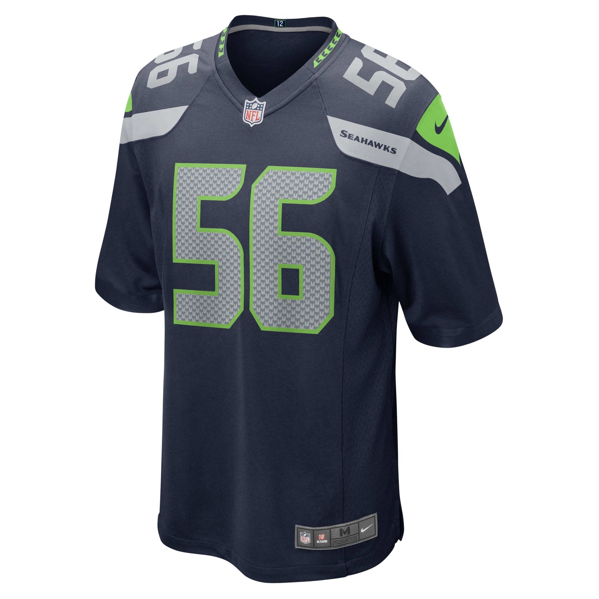 Men's Nike Jordyn Brooks College Navy Seattle Seahawks Player Game Jersey