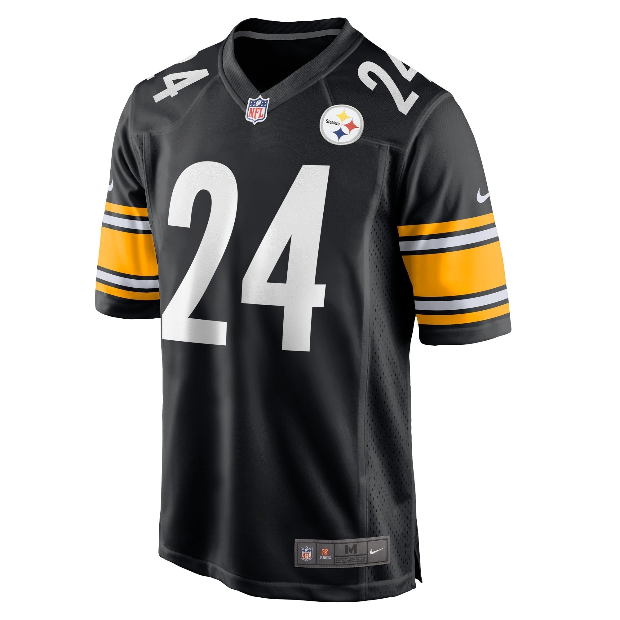 Men's Nike Damontae Kazee Black Pittsburgh Steelers Game Player Jersey