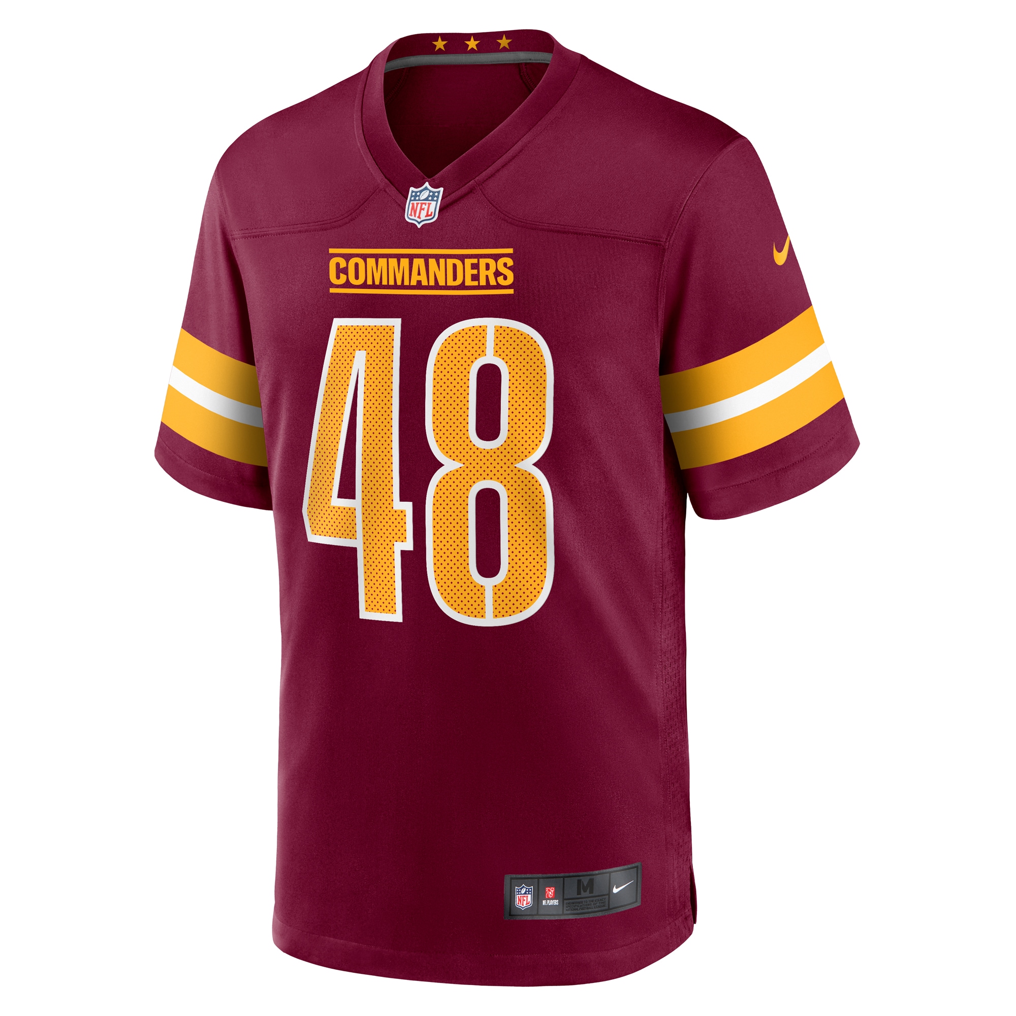 Andre Jones Jr. Washington Commanders Nike Team Game Jersey - Burgundy