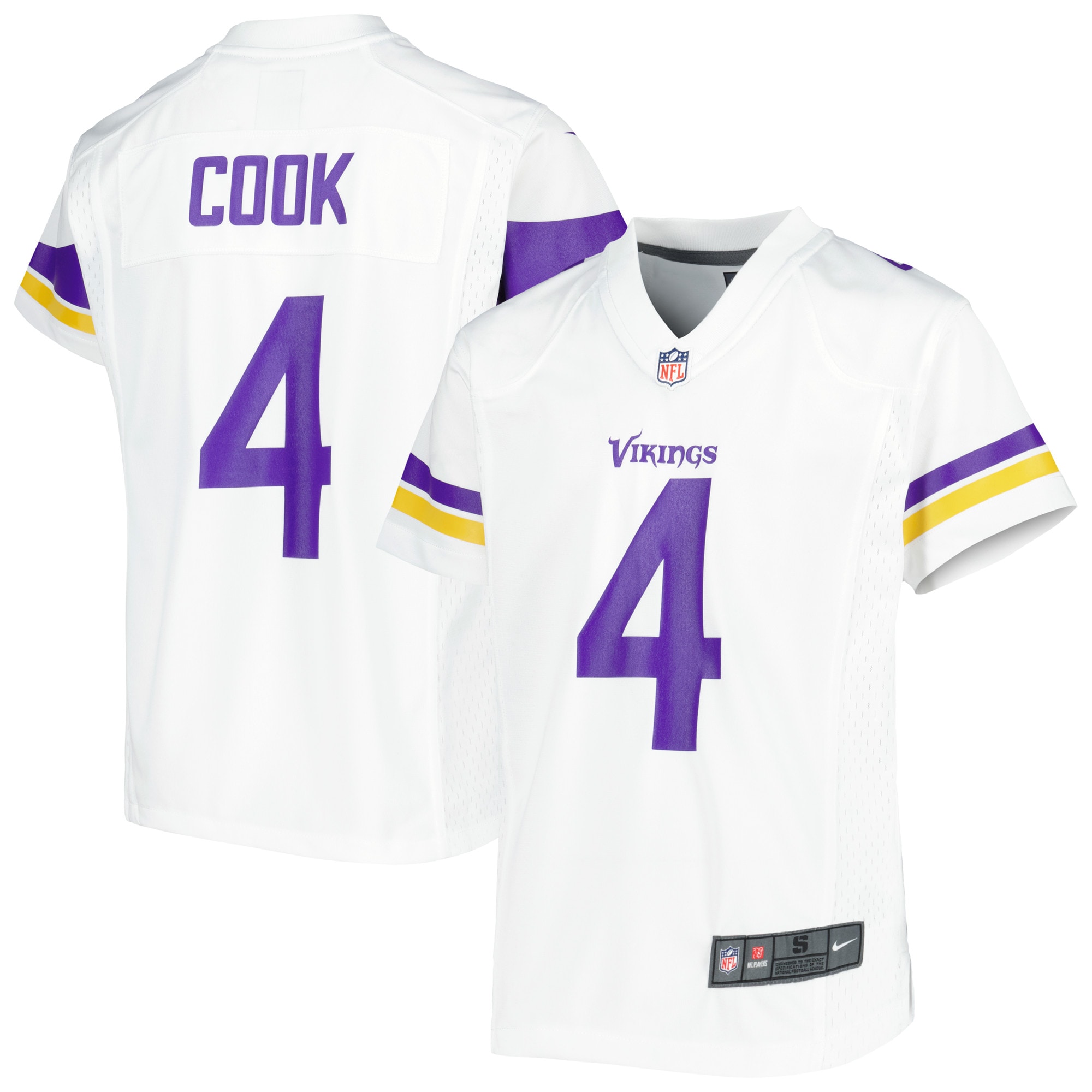 Dalvin Cook Minnesota Vikings Nike Youth Game Jersey - White