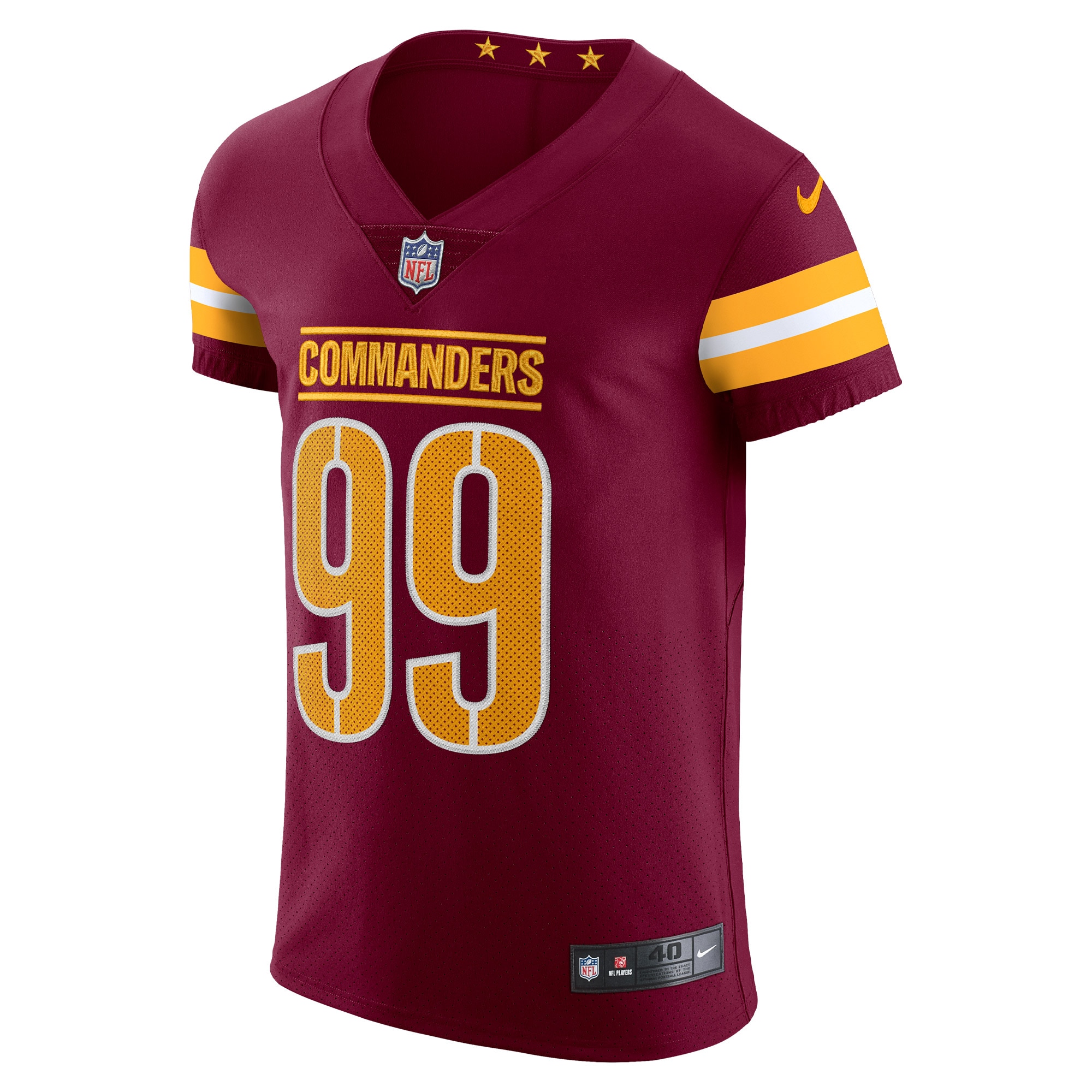 Chase Young Washington Commanders Nike Vapor Elite Jersey - Burgundy