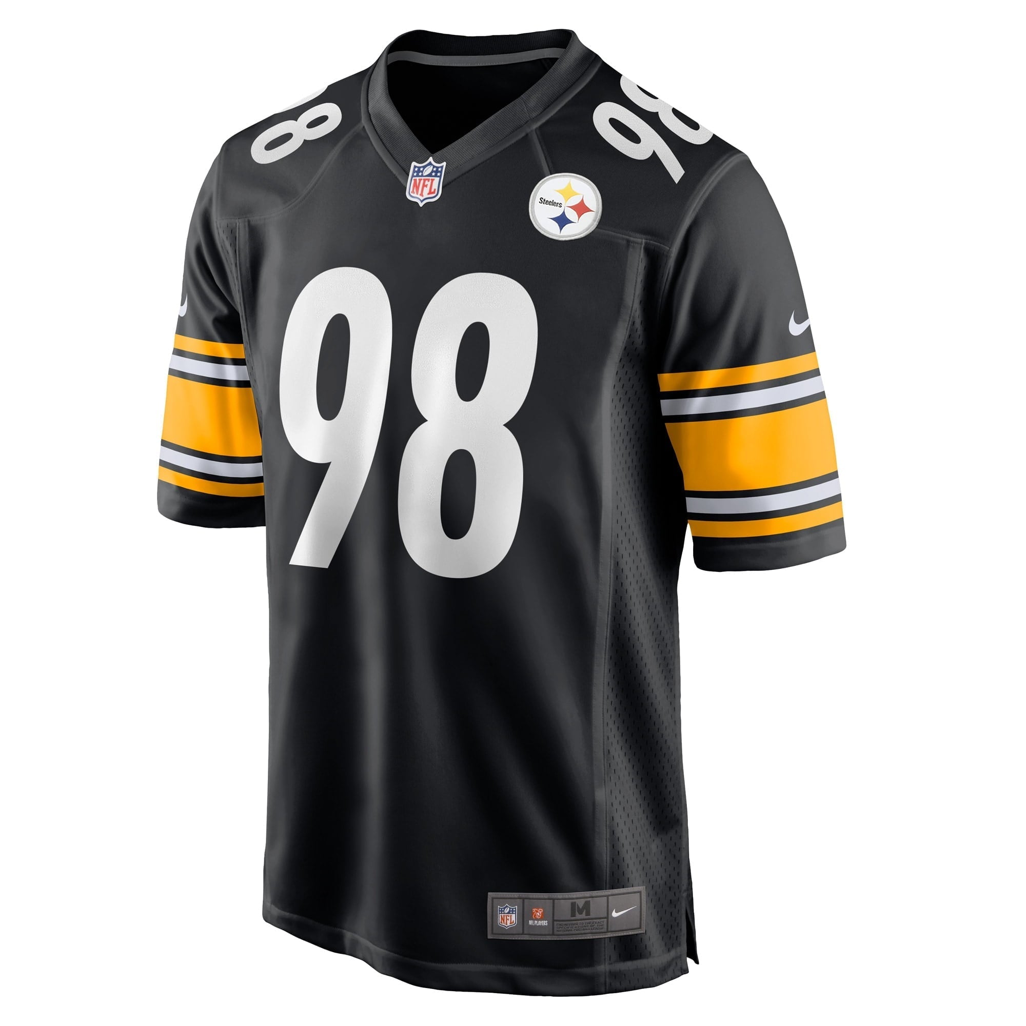Men's Nike DeMarvin Leal Black Pittsburgh Steelers Game Player Jersey