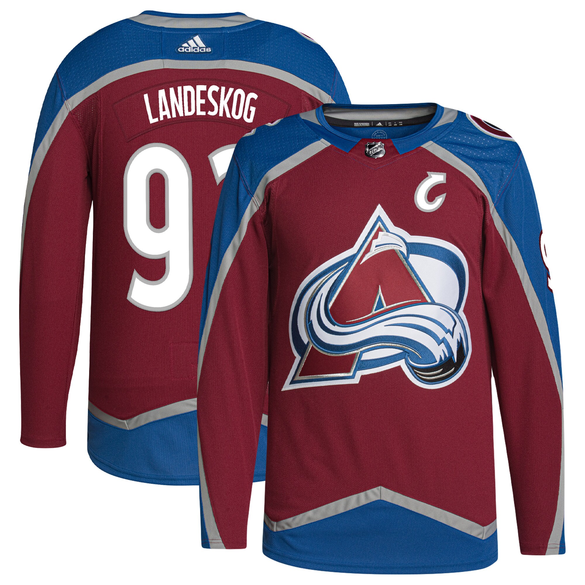 Gabriel Landeskog Colorado Avalanche adidas Primegreen Authentic Pro Player Jersey - Burgundy