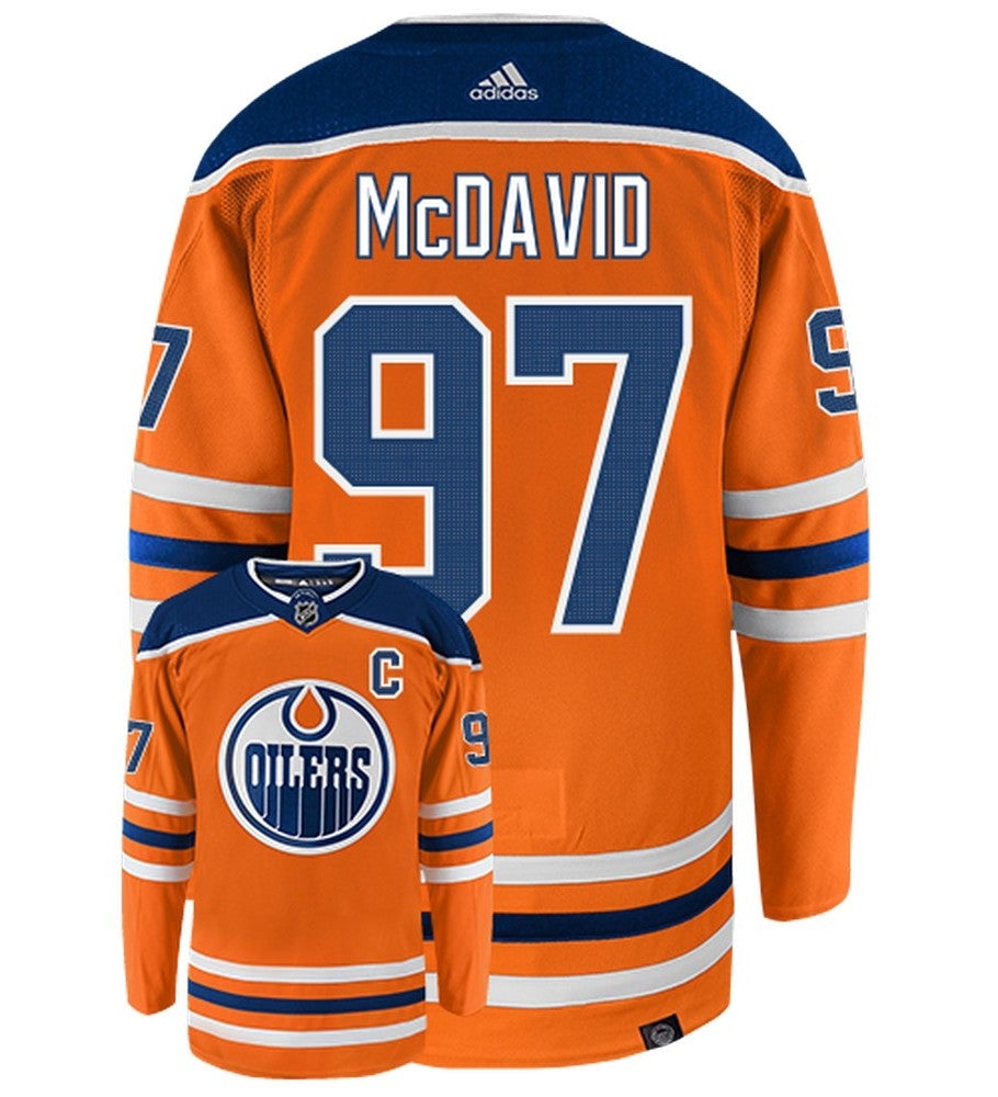 Connor McDavid Edmonton Oilers 2021 Adidas Primegreen Authentic NHL Hockey Jersey