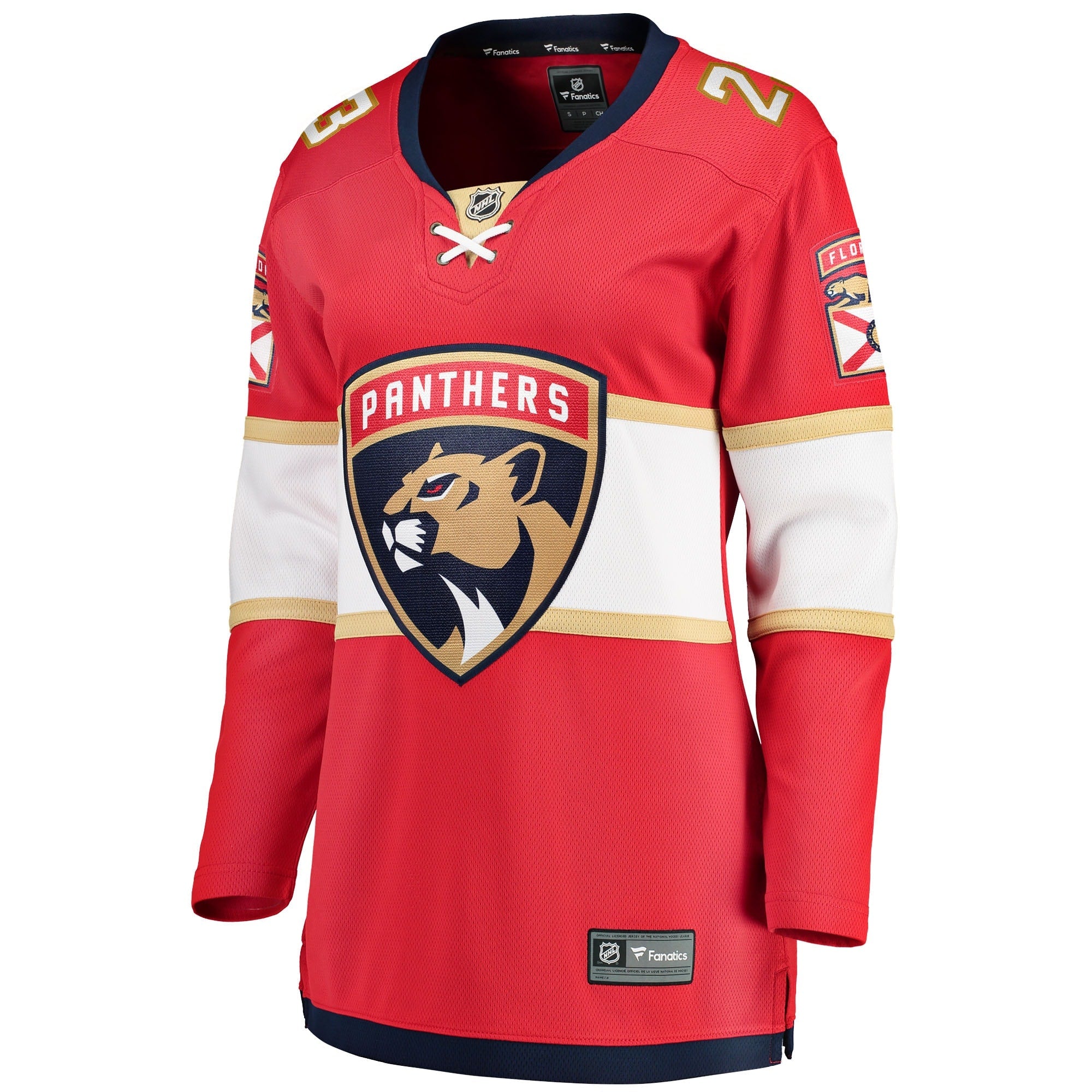 Women's Fanatics Branded Carter Verhaeghe Red Florida Panthers Home Breakaway Jersey