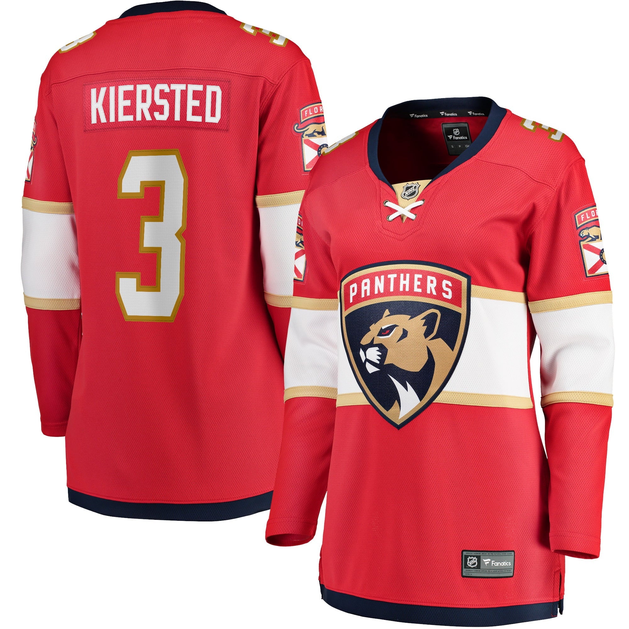 Women's Fanatics Branded Matt Kiersted Red Florida Panthers Home Team Breakaway Player Jersey