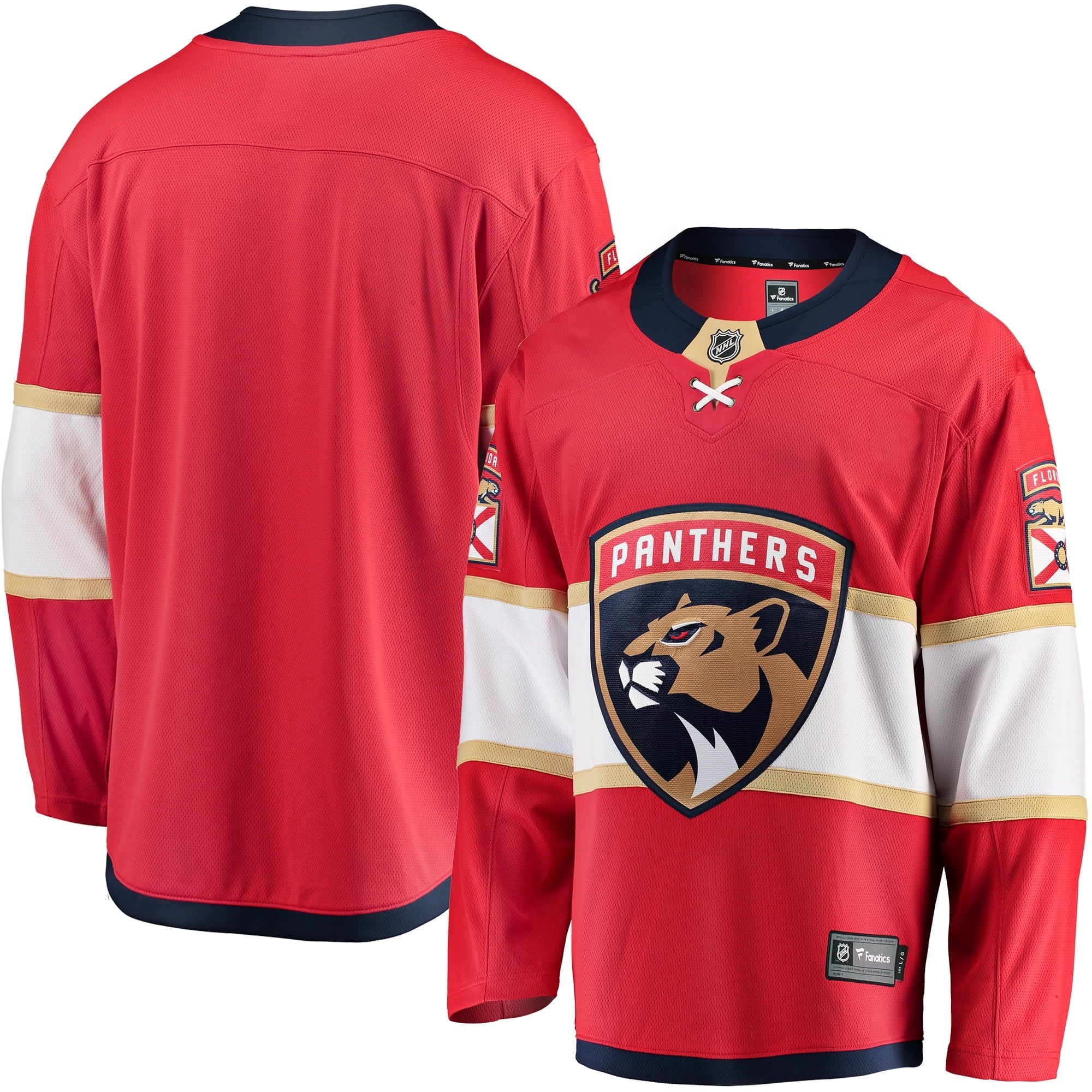 Men's Fanatics Branded Red Florida Panthers Breakaway Home Jersey
