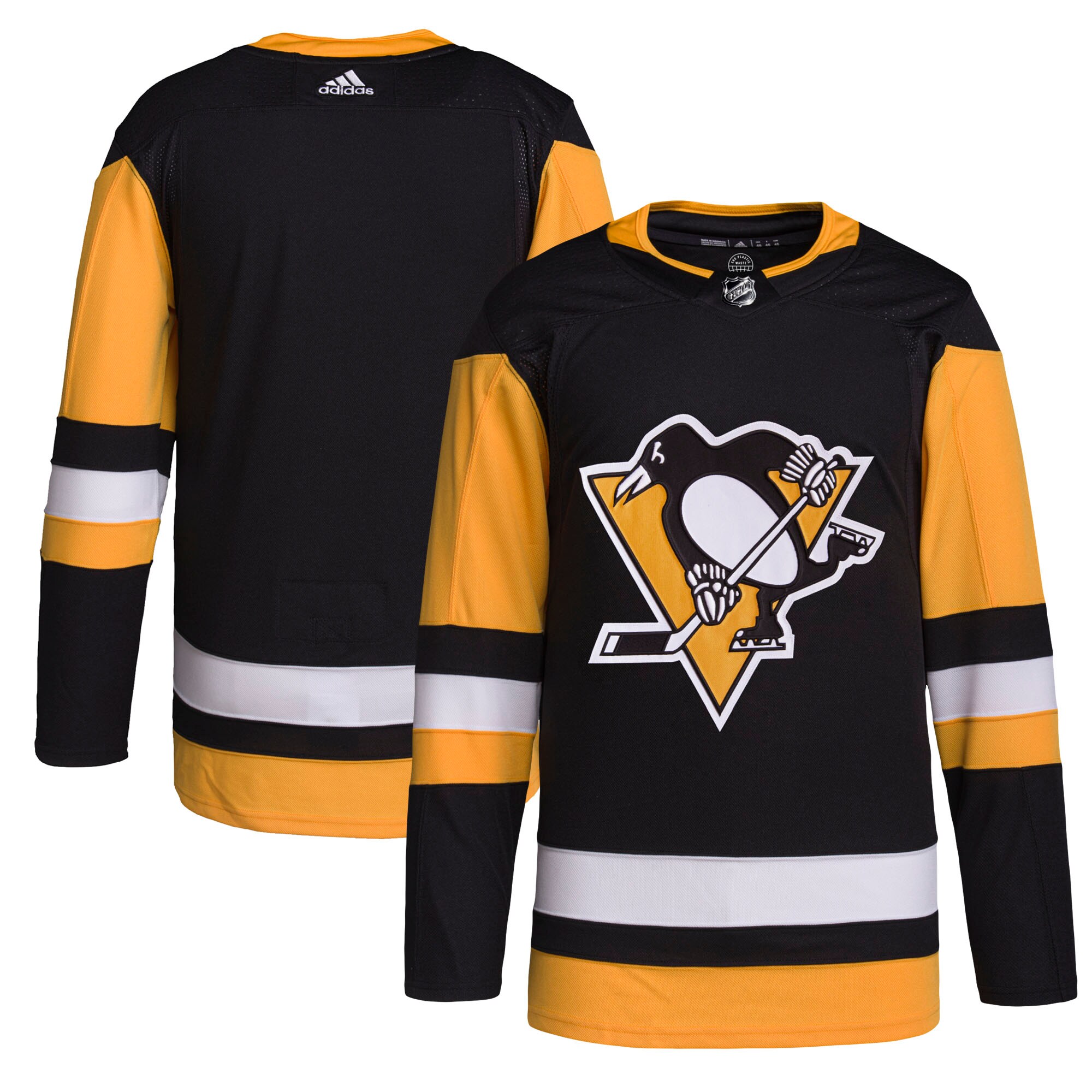 Pittsburgh Penguins adidas Home Primegreen Authentic Pro Jersey - Black