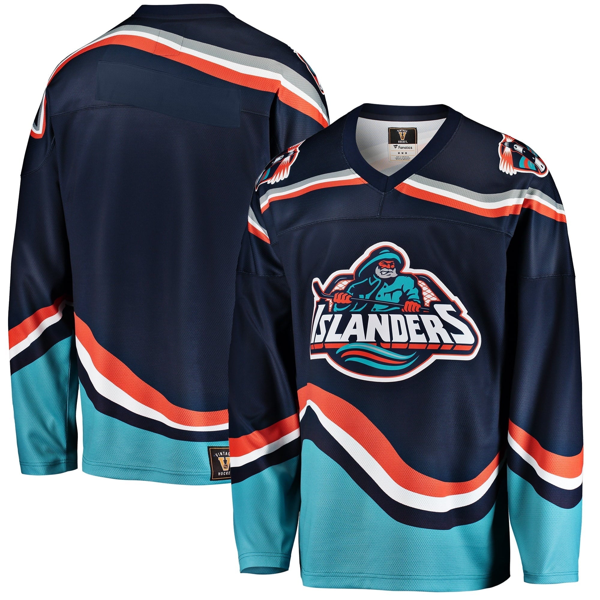 Men's Fanatics Branded Navy New York Islanders Premier Breakaway Heritage Blank Jersey