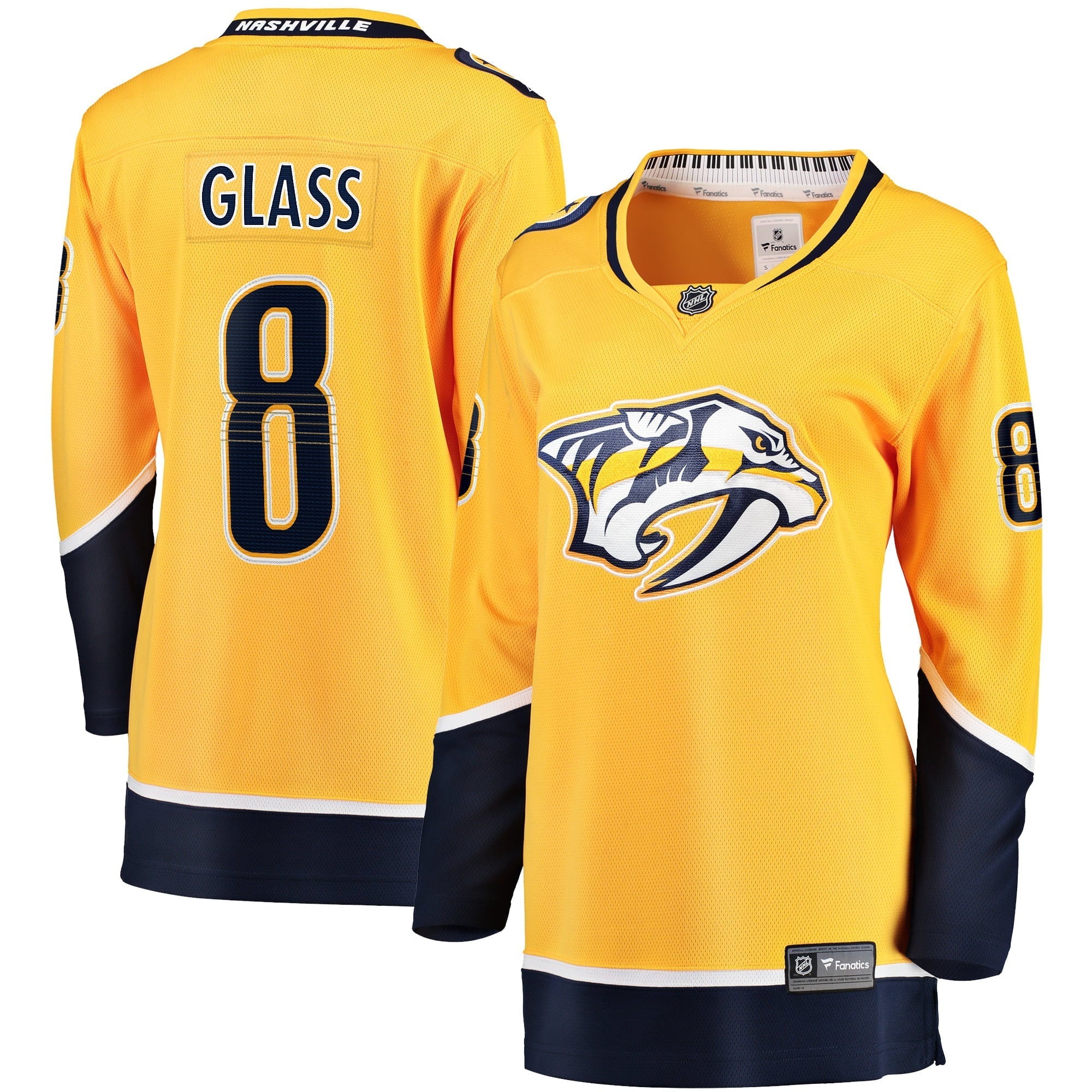 Women's Fanatics Branded Cody Glass Gold Nashville Predators Home Breakaway Player Jersey