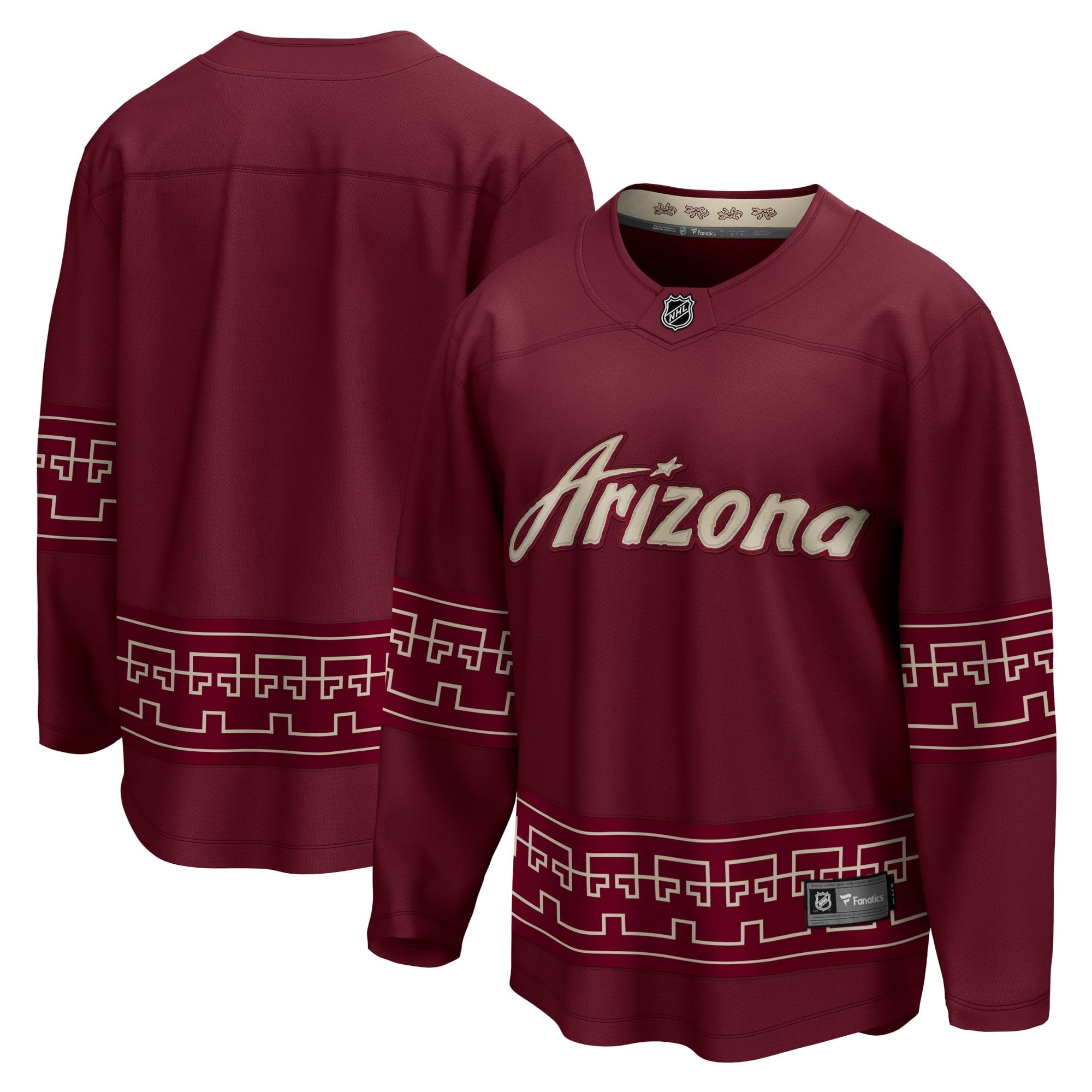 Men's Fanatics Branded Garnet Arizona Coyotes Alternate 2022/23 Premier Breakaway Jersey