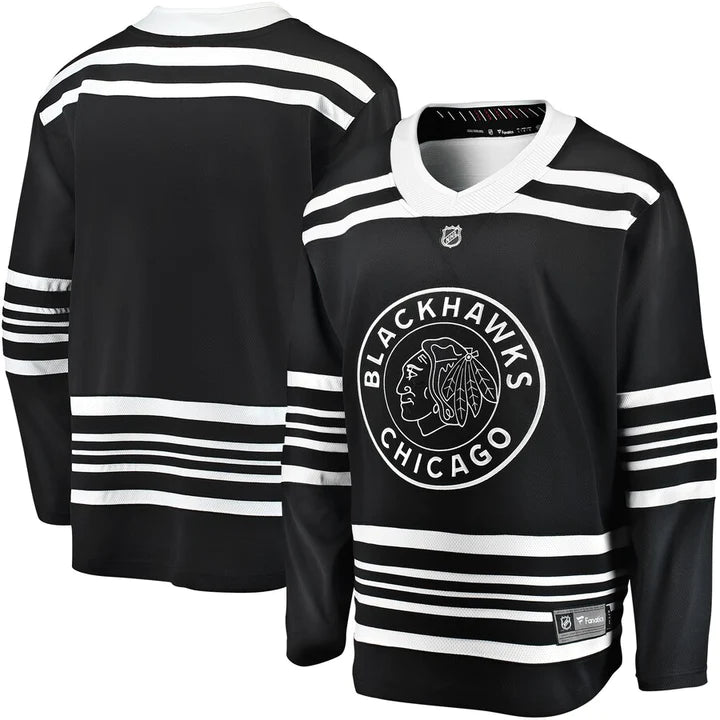 Men's Chicago Blackhawks Fanatics Black Alternate 1926 Replica Player Jersey