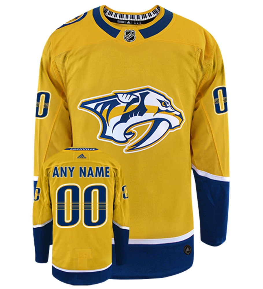 Nashville Predators Adidas Authentic Home NHL Hockey Jersey