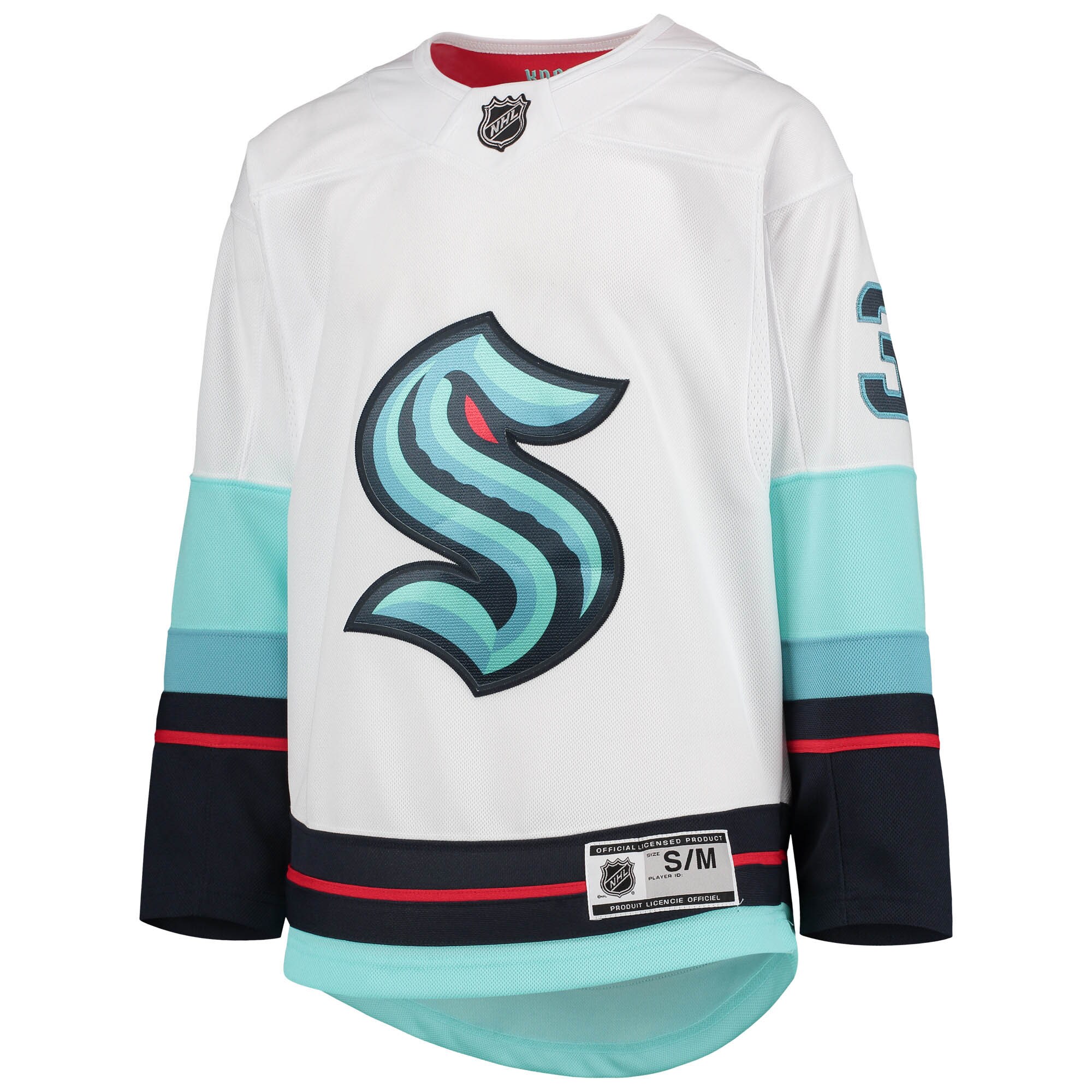 Philipp Grubauer Seattle Kraken Youth Away Premier Player Jersey - White