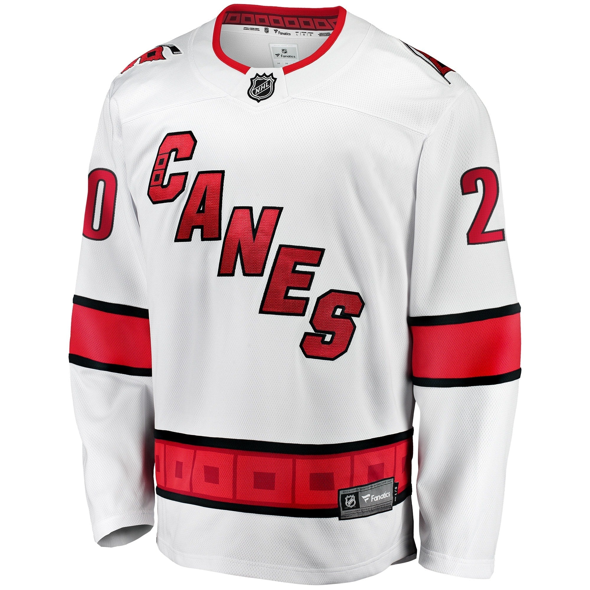 Men's Fanatics Branded Sebastian Aho White Carolina Hurricanes Away Premier Breakaway Player Jersey