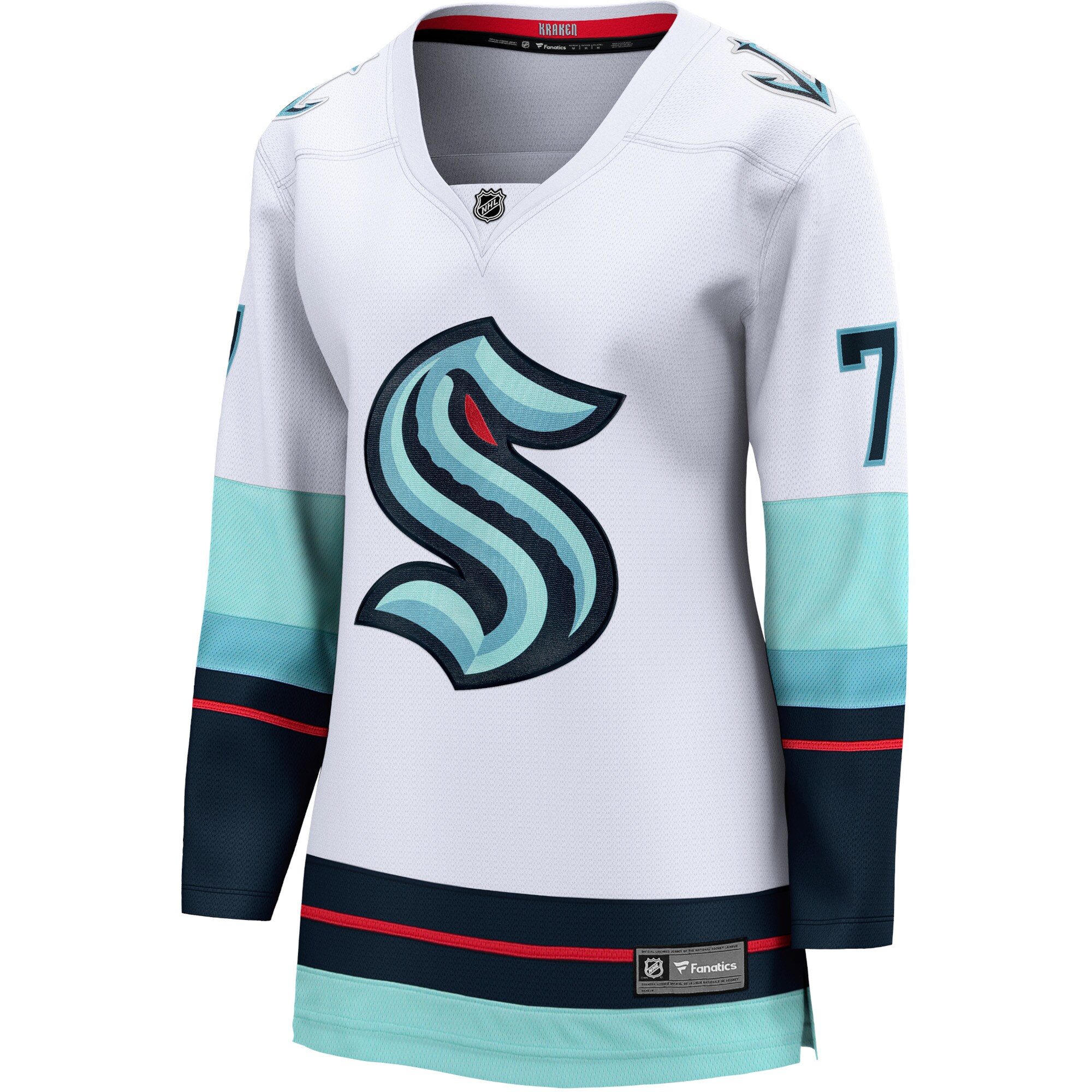 Jordans Eberle Seattle Kraken Fanatics Branded Women's Away Premier Breakaway Player Jersey - White