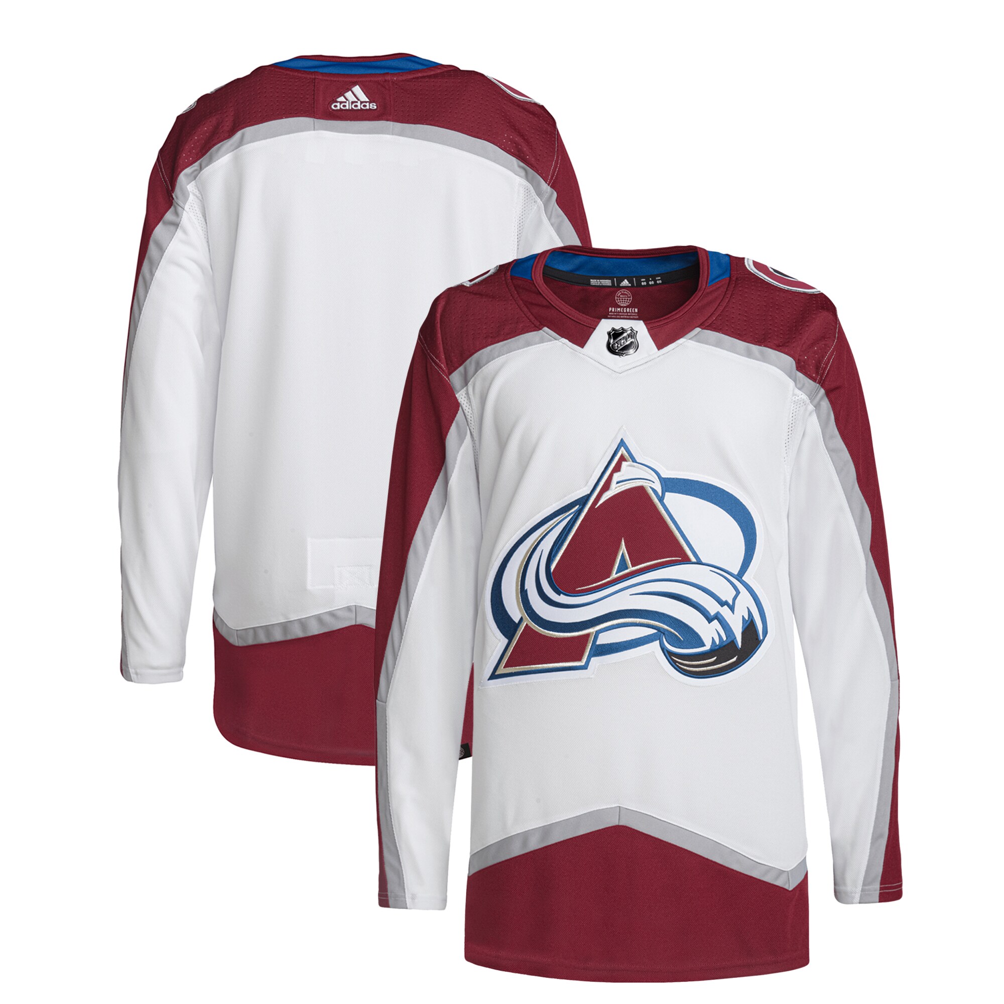Colorado Avalanche adidas Away Primegreen Authentic Pro Jersey?White