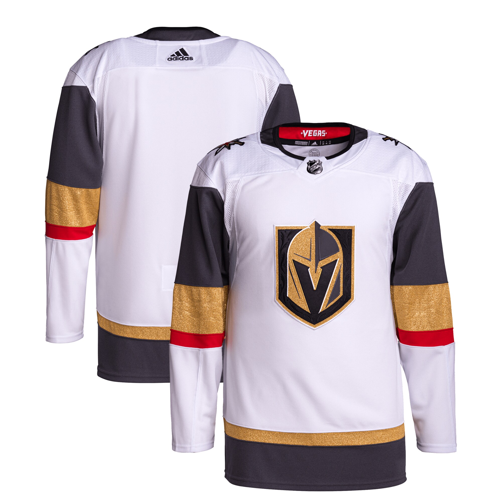 Vegas Golden Knights adidas Away Primegreen Authentic Pro Jersey?White
