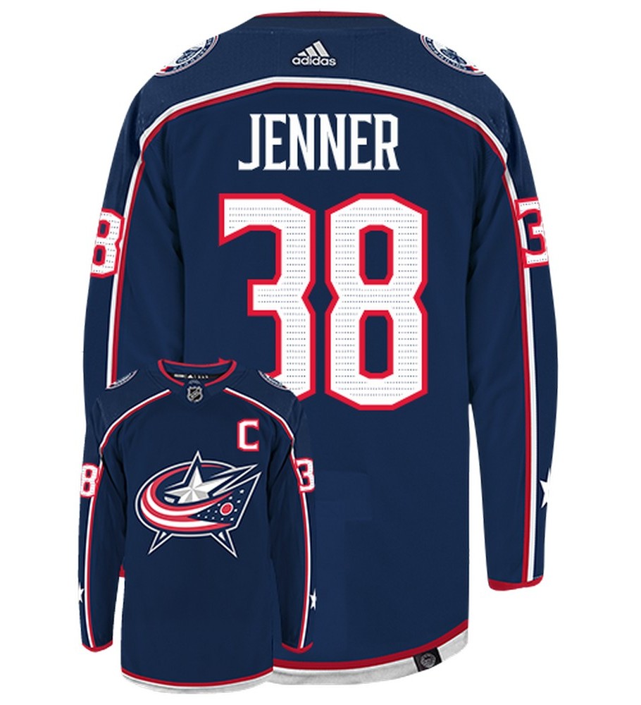 Boone Jenner Columbus Blue Jackets Adidas Primegreen Authentic NHL Hockey Jersey