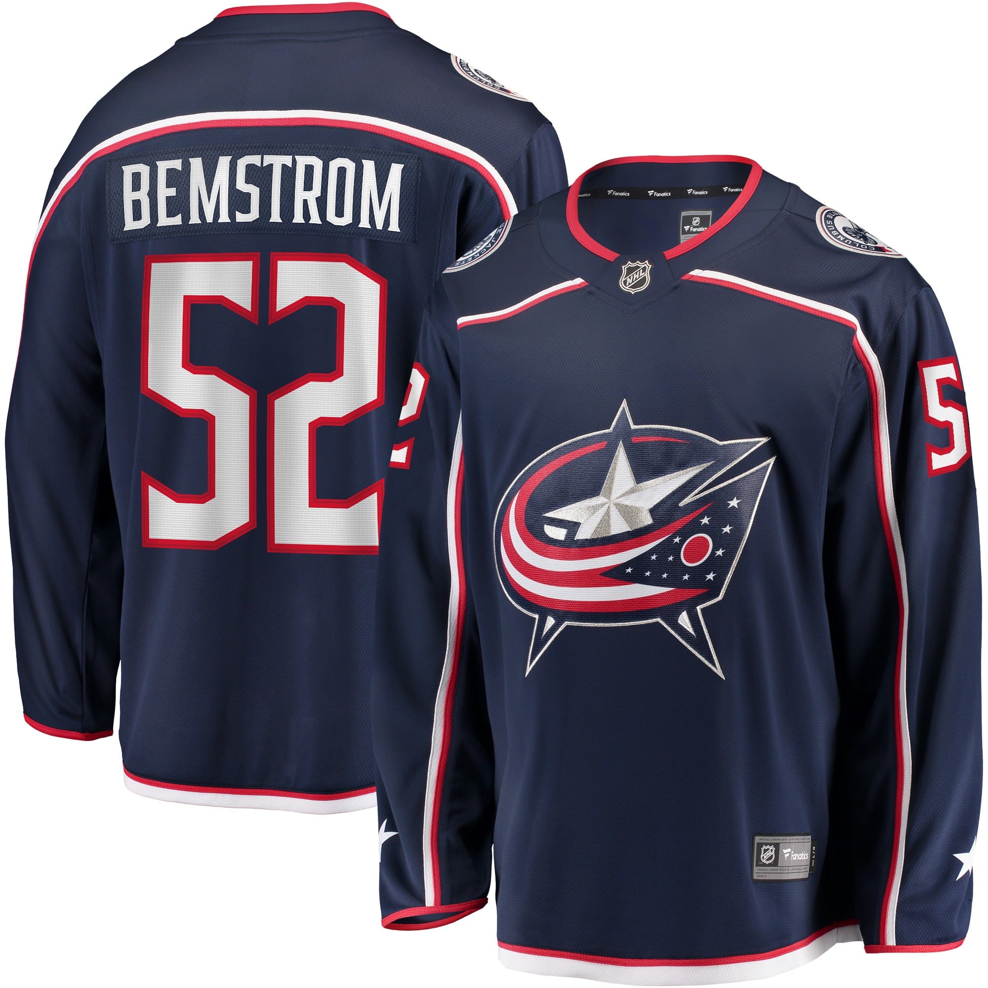 Men's Fanatics Branded Emil Bemstrom Navy Columbus Blue Jackets Home Breakaway Player Jersey