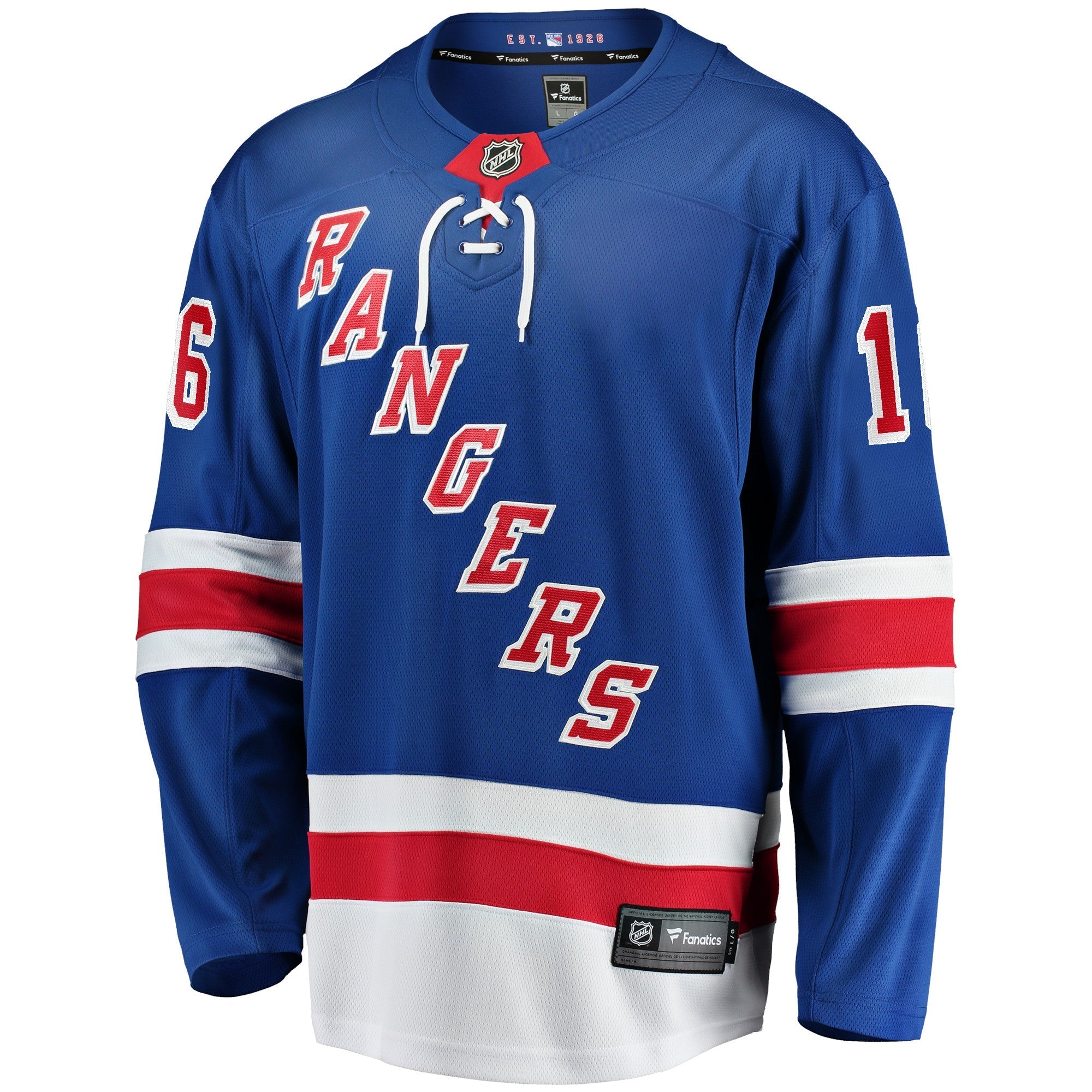 Men's Fanatics Branded Vincent Trocheck Blue New York Rangers Home Breakaway Player Jersey
