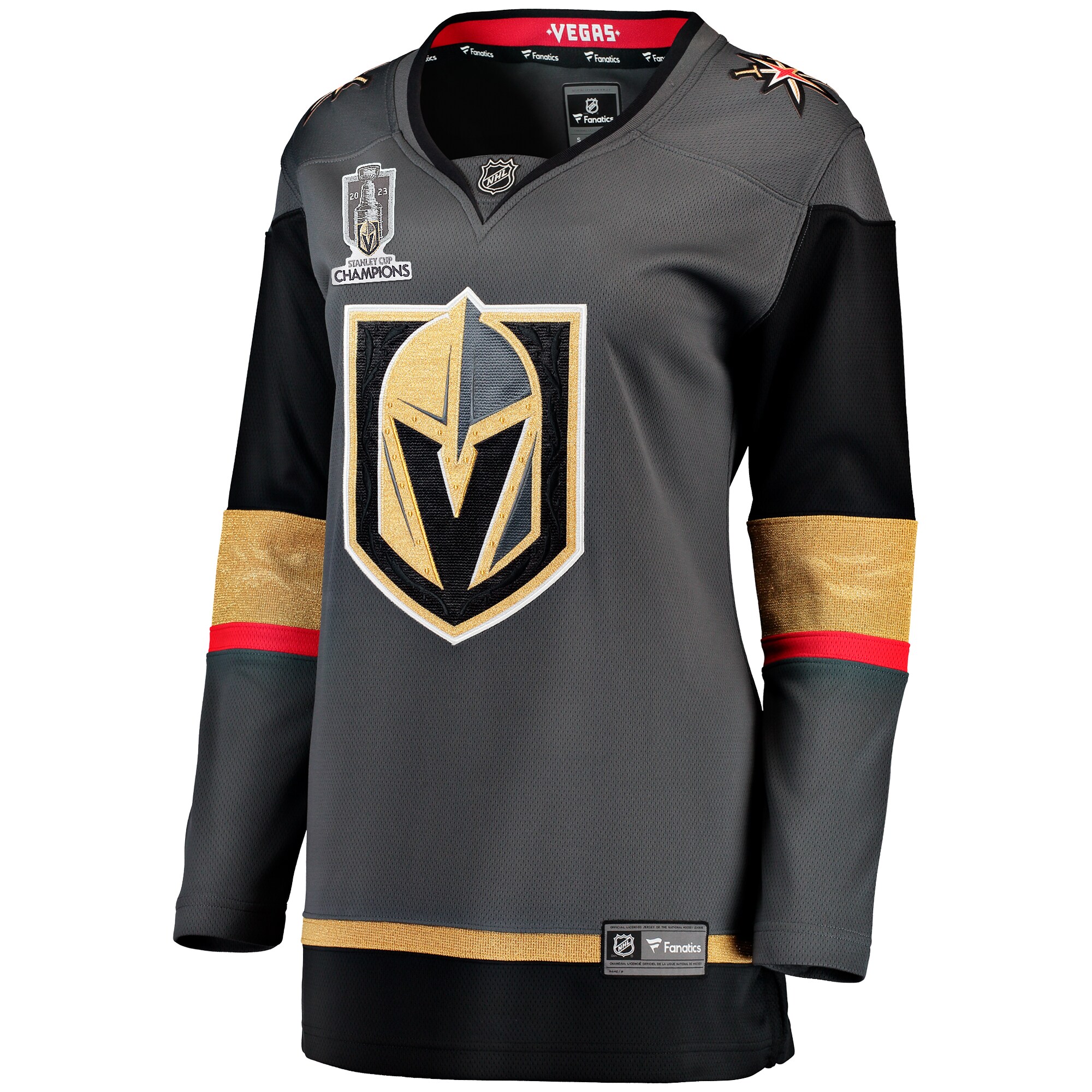 Vegas Golden Knights Fanatics Branded Women's 2023 Stanley Cup Champions Alternate Breakaway Jersey - Black