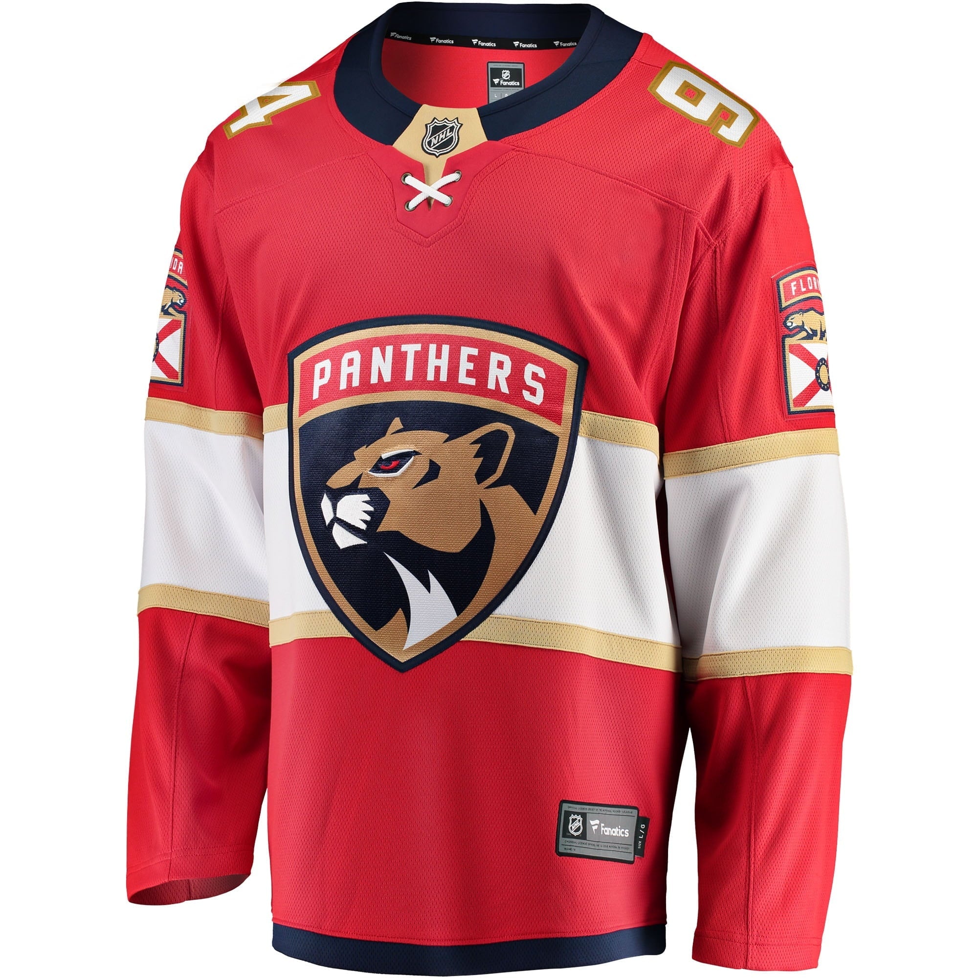 Men's Fanatics Branded Ryan Lomberg Red Florida Panthers Home Breakaway Player Jersey