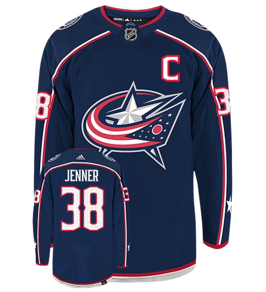 Boone Jenner Columbus Blue Jackets Adidas Primegreen Authentic NHL Hockey Jersey