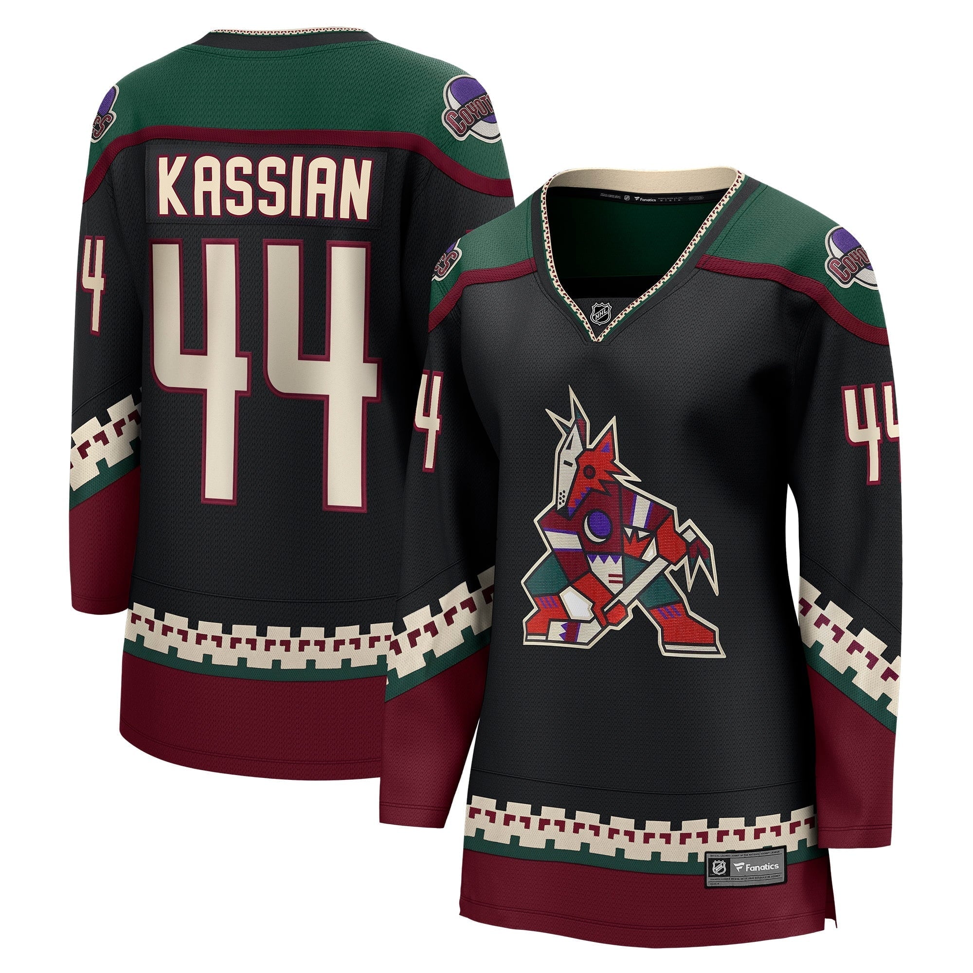 Women's Fanatics Branded Zack Kassian Black Arizona Coyotes Home Breakaway Player Jersey