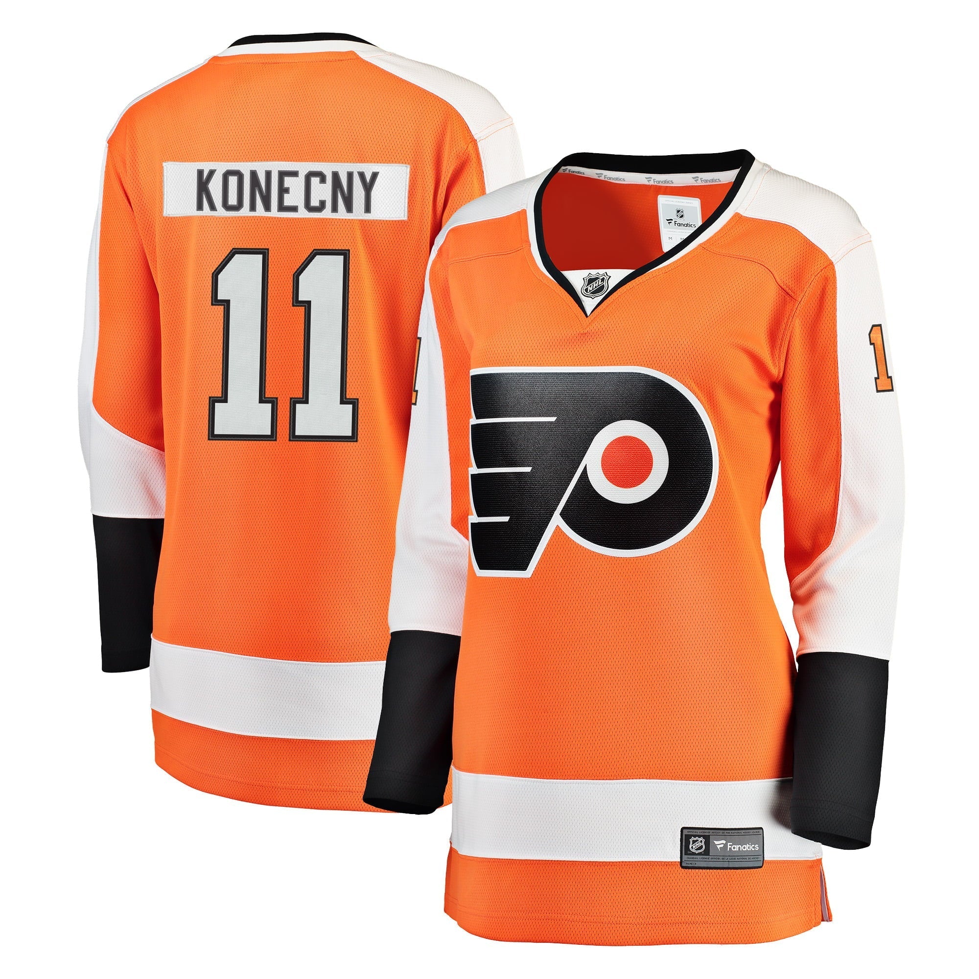 Women's Fanatics Branded Travis Konecny Orange Philadelphia Flyers Breakaway Jersey
