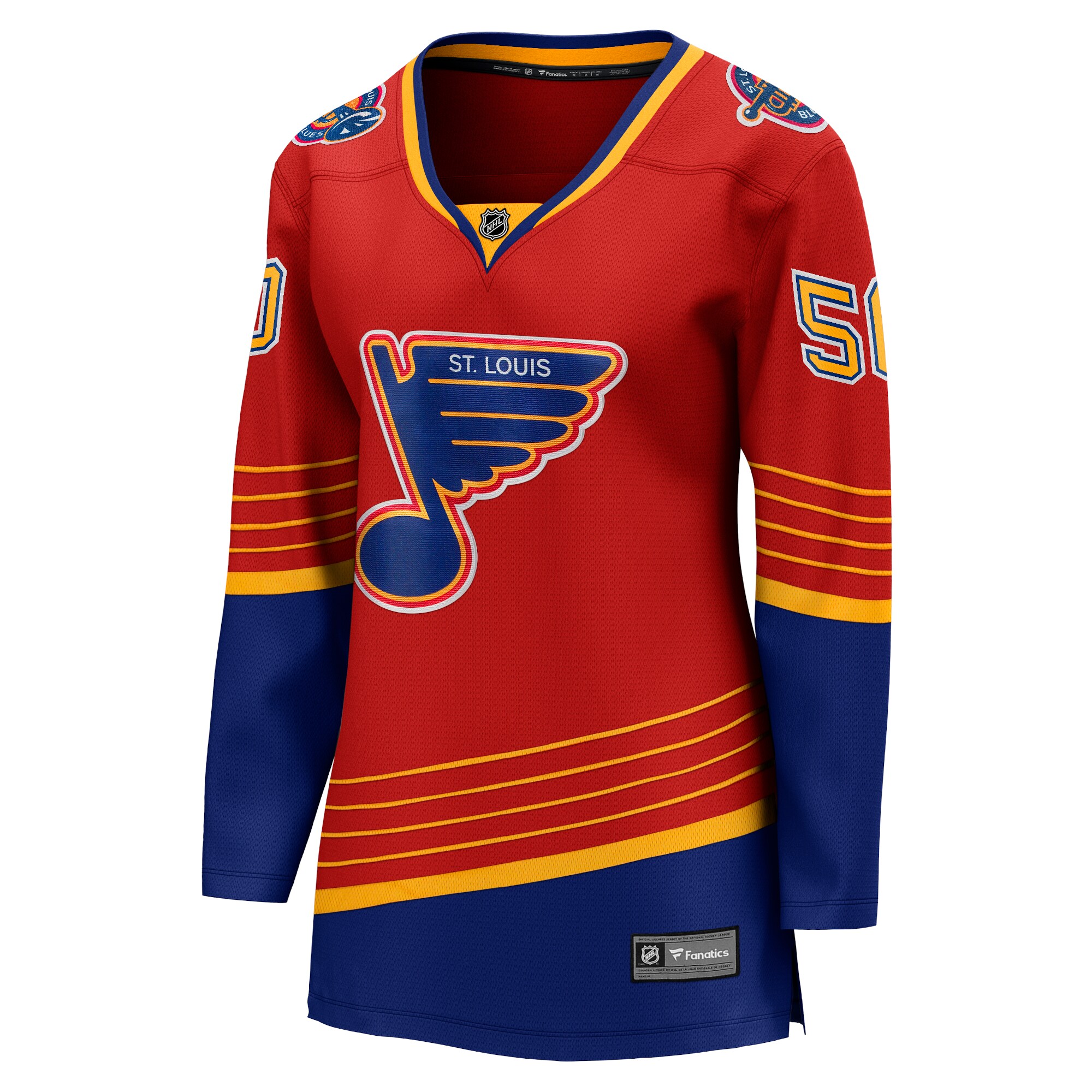 Jordans Binnington St. Louis Blues Fanatics Branded Women's 2020/21 Special Edition Breakaway Player Jersey - Red
