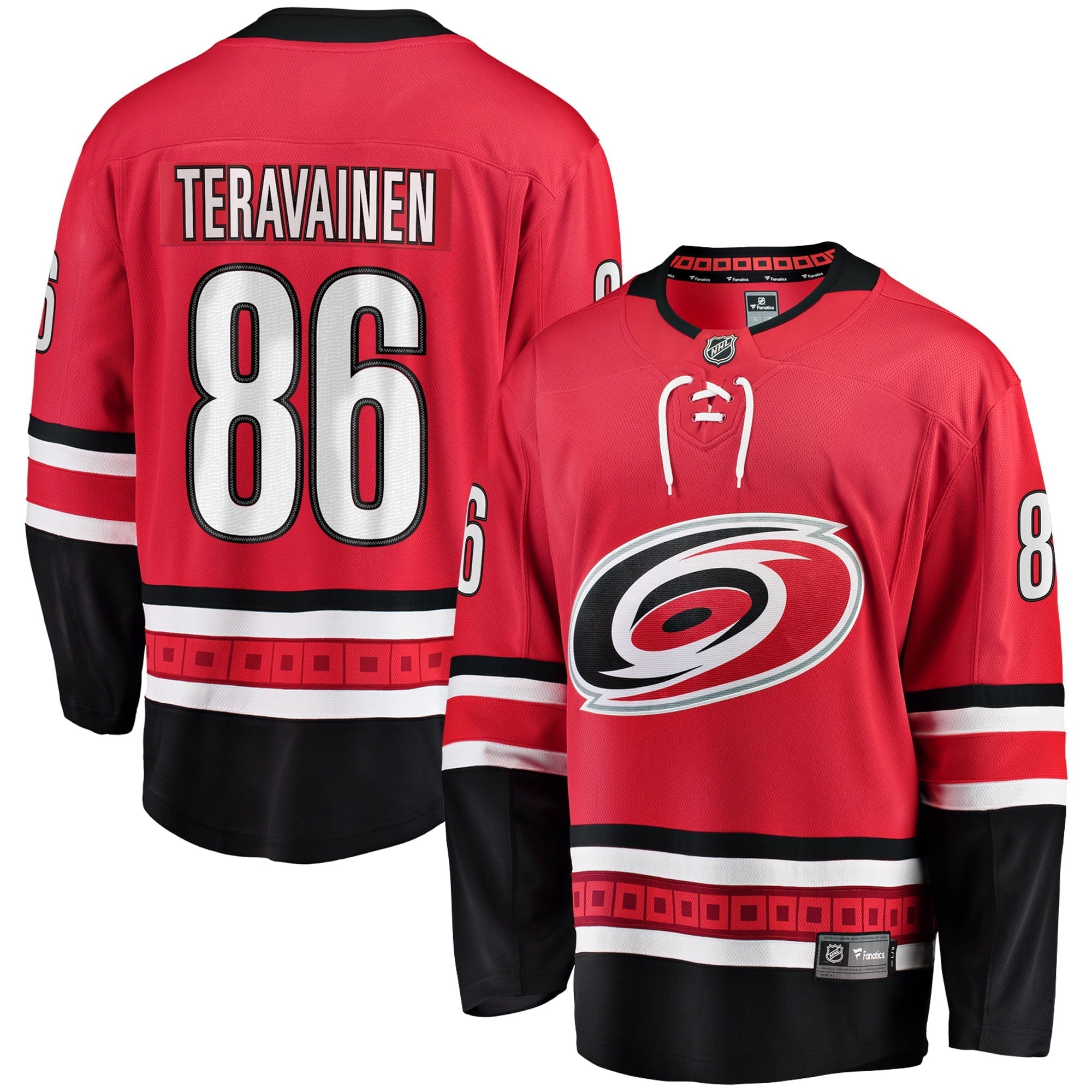 Men's Fanatics Branded Teuvo Teravainen Red Carolina Hurricanes Breakaway Player Jersey