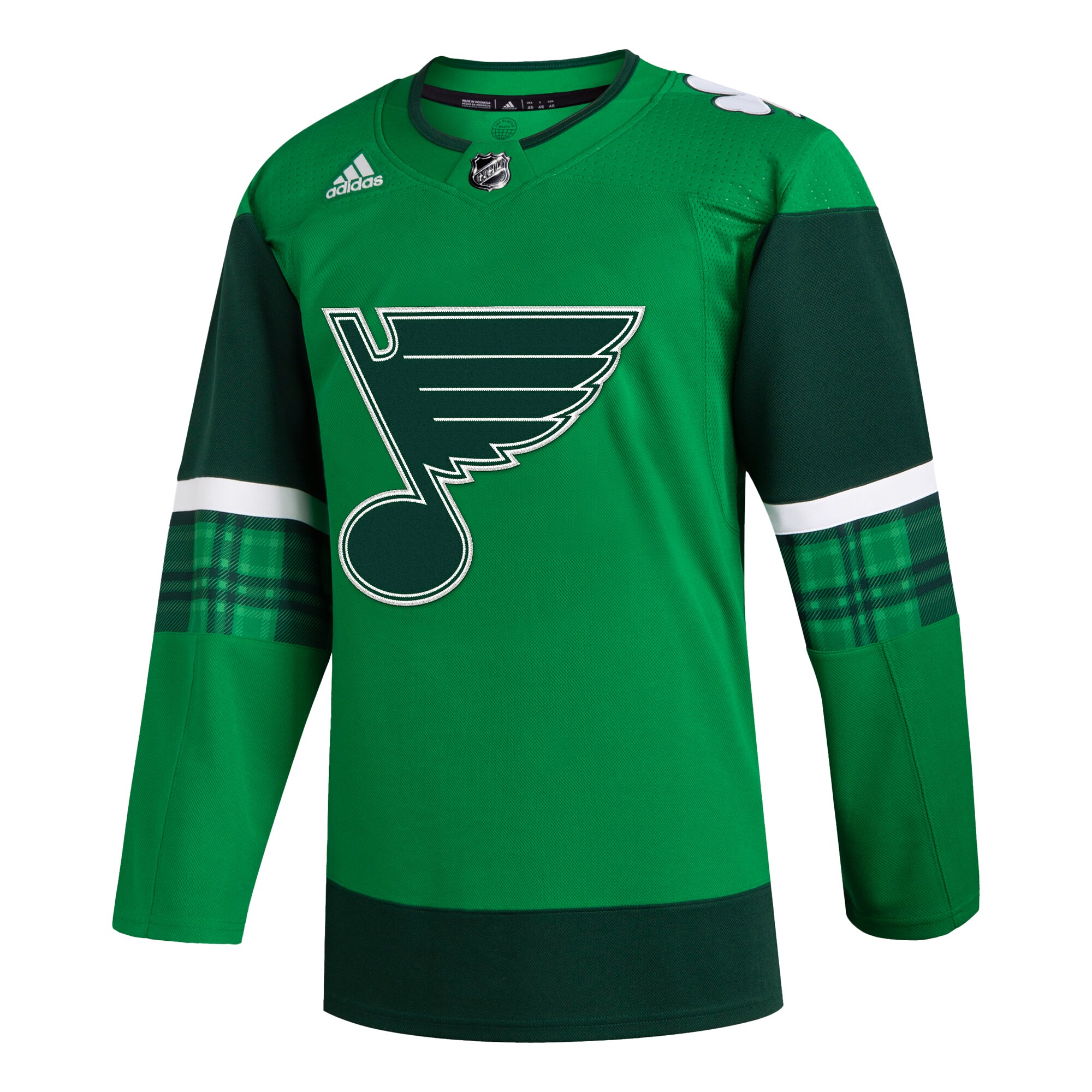 St. Louis Blues adidas 2023 St. Patrick's Day Primegreen Authentic Jersey - Kelly Green