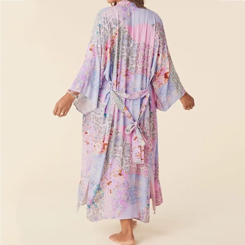 Lovely Lavender Boho Maxi Robe