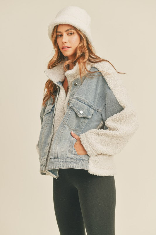 Keep Me Close Jacket in Denim
