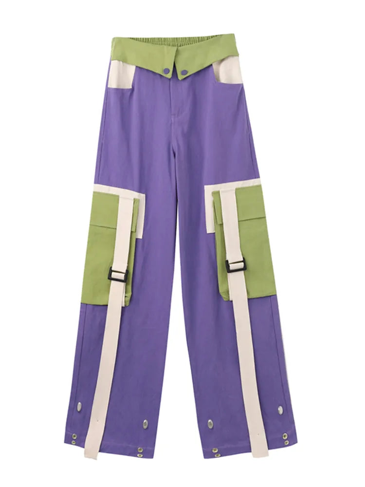 High Street Fashion Oversized Pocket Cargo Pants