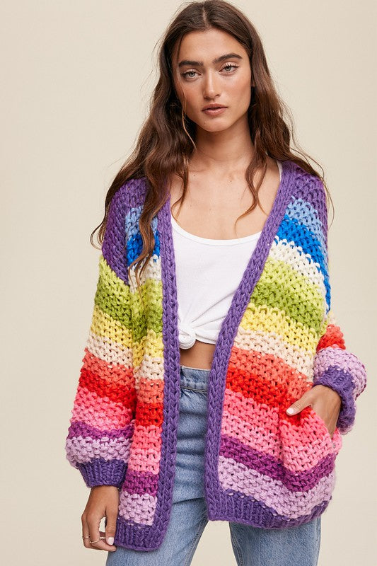Pure Memories Cardigan in Multi Color