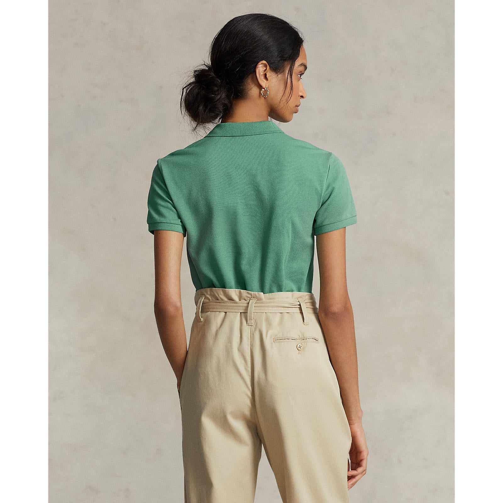 Classic Fit Mesh Polo - Haven Green