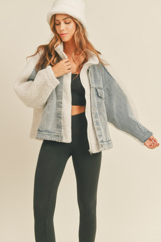 Keep Me Close Jacket in Denim