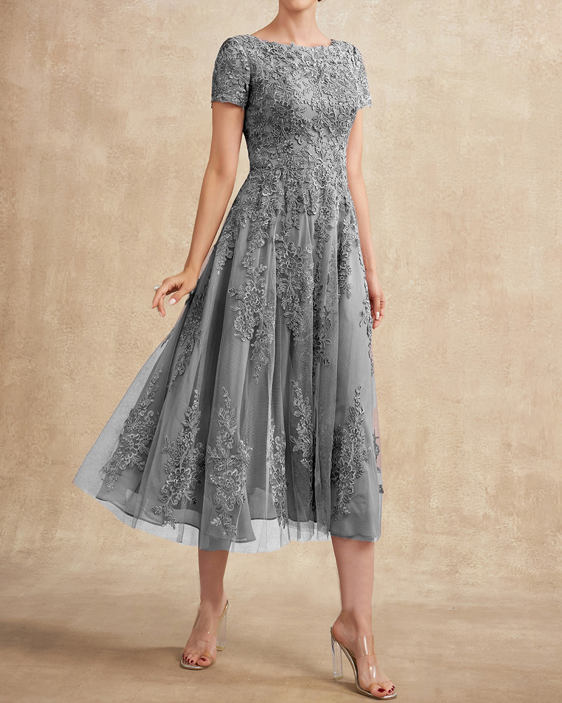 Fashion Elegant Lace Embroidered Dress
