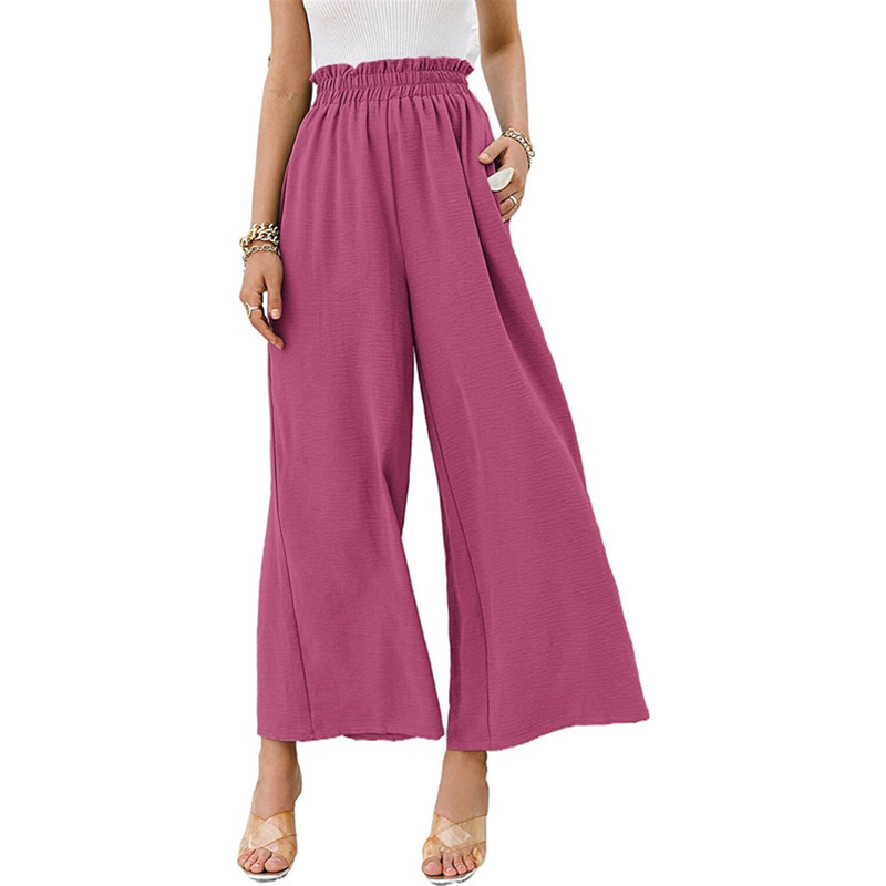 Women High Waisted Straight Wide Leg Pants