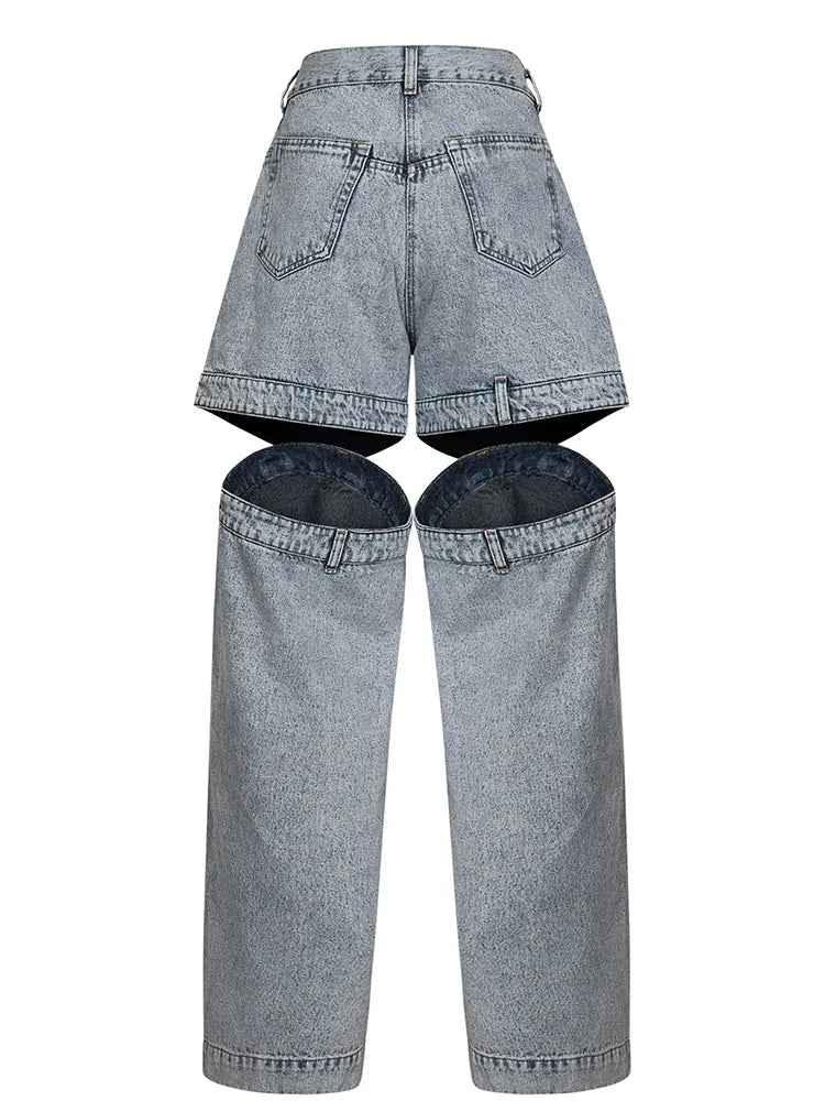 High Street Denim: Jeans with Hollow Out Patchwork Design