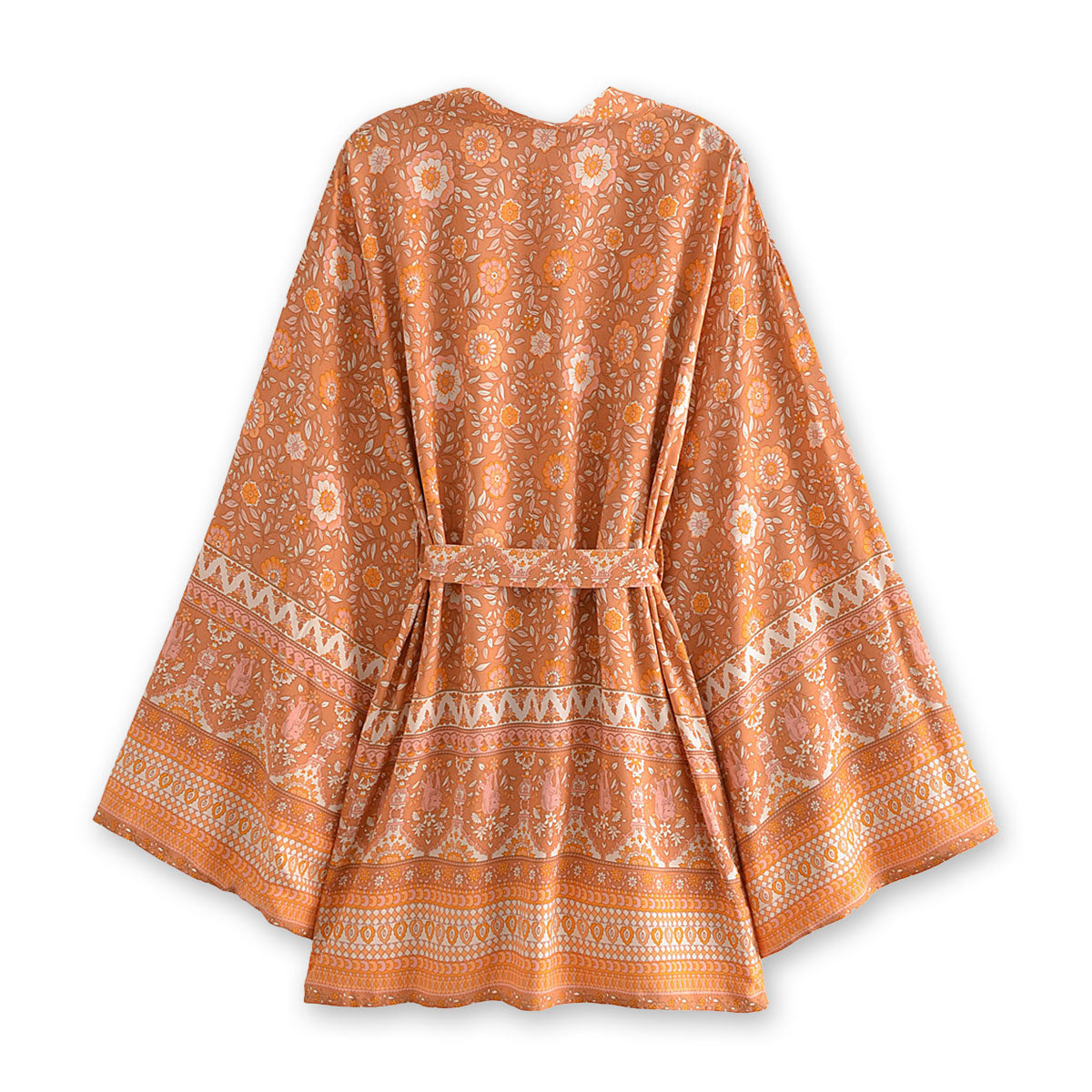 Sienna Sands Boho Floral Print Short Robe