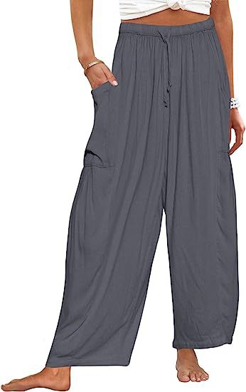 Women's  Loose Casual Cotton Linen Trousers  Pants