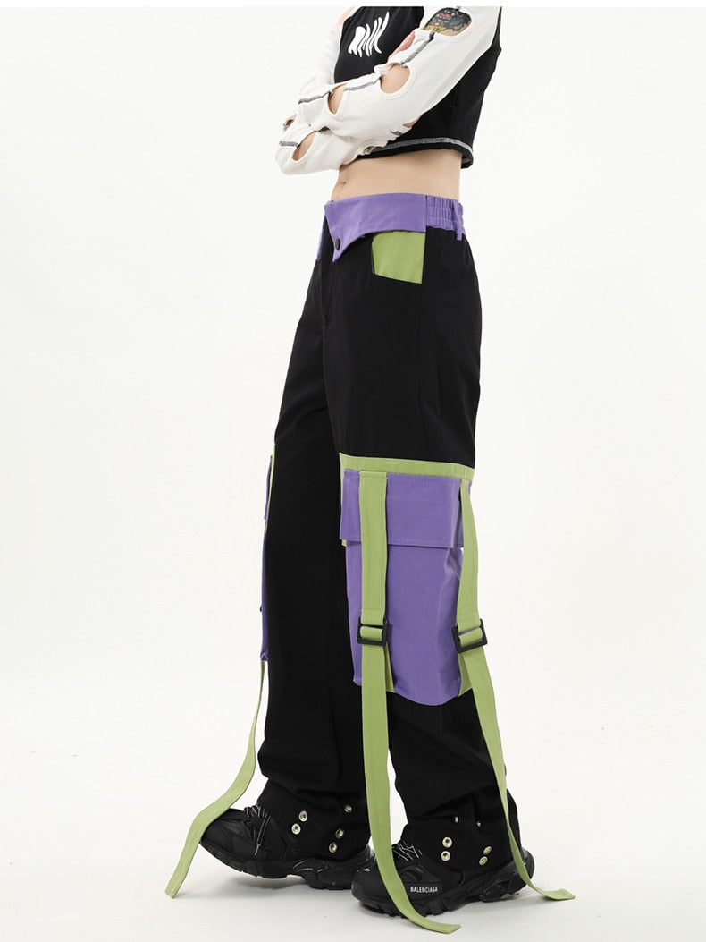 High Street Fashion Oversized Pocket Cargo Pants
