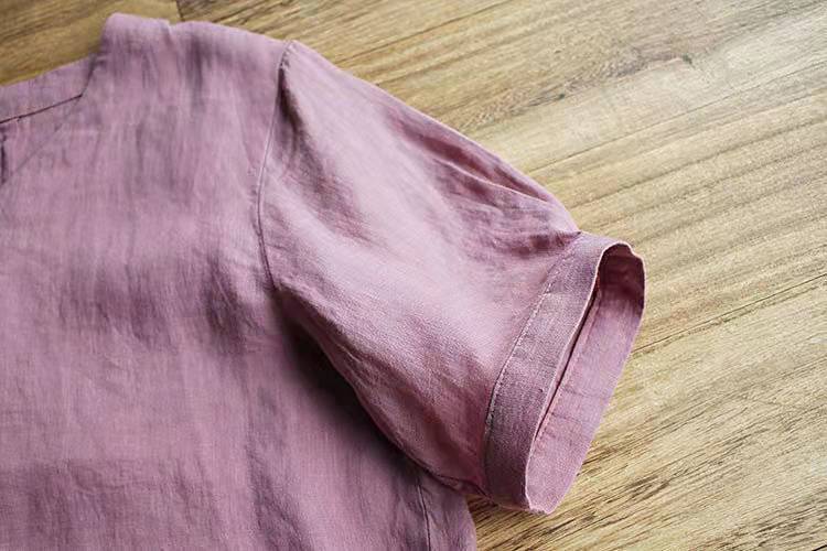 Linen Cotton Embroider Casual Shirt-Buy 3 Free Shipping