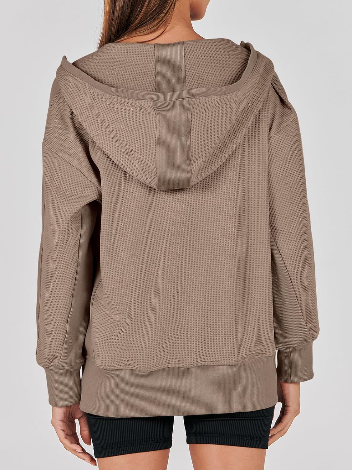 Waffle Knit Casual Jackets Outerwear