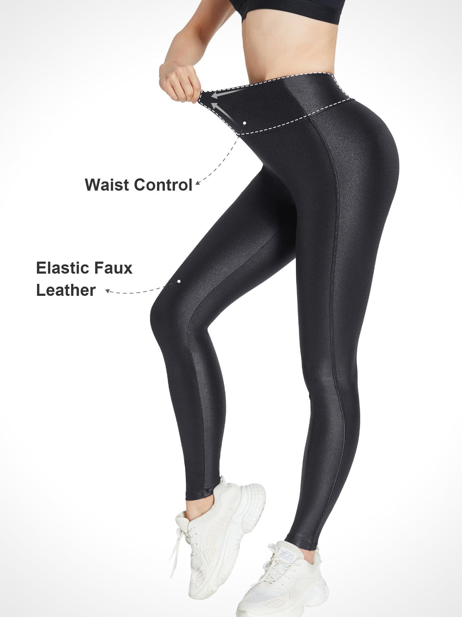 Built-In Shapewear Leather Bodysuit Or Midi Skirt Or Mini Skirt Or Leggings