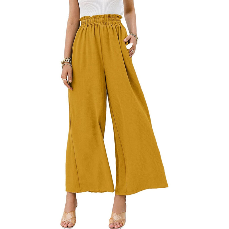 Women High Waisted Straight Wide Leg Pants